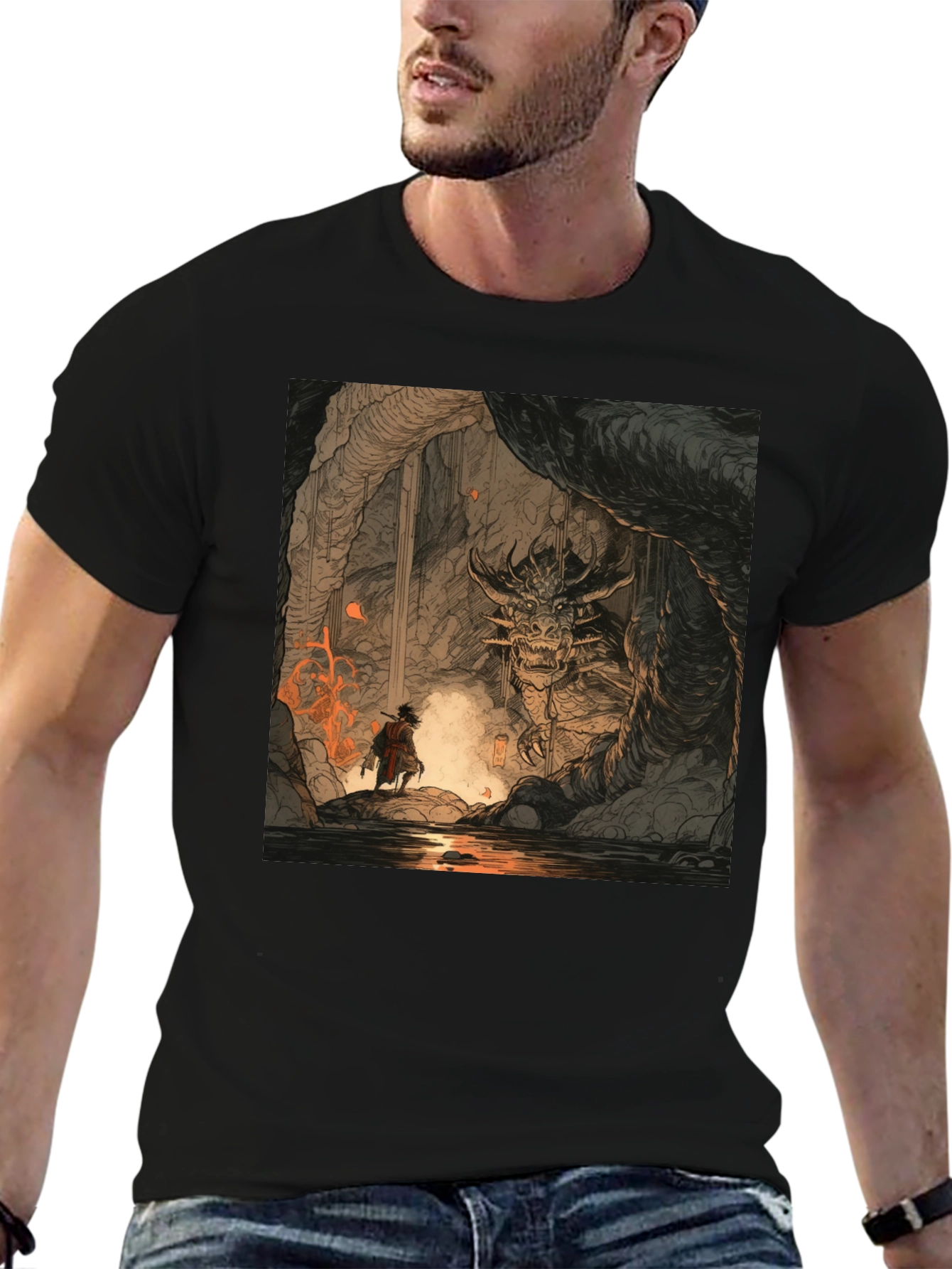 Black Dragon Cave T-Shirt view 6
