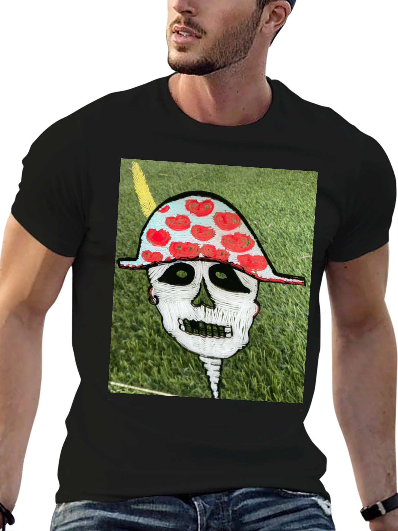 Black Skull Art Graphic Tee - Unique Design view 6