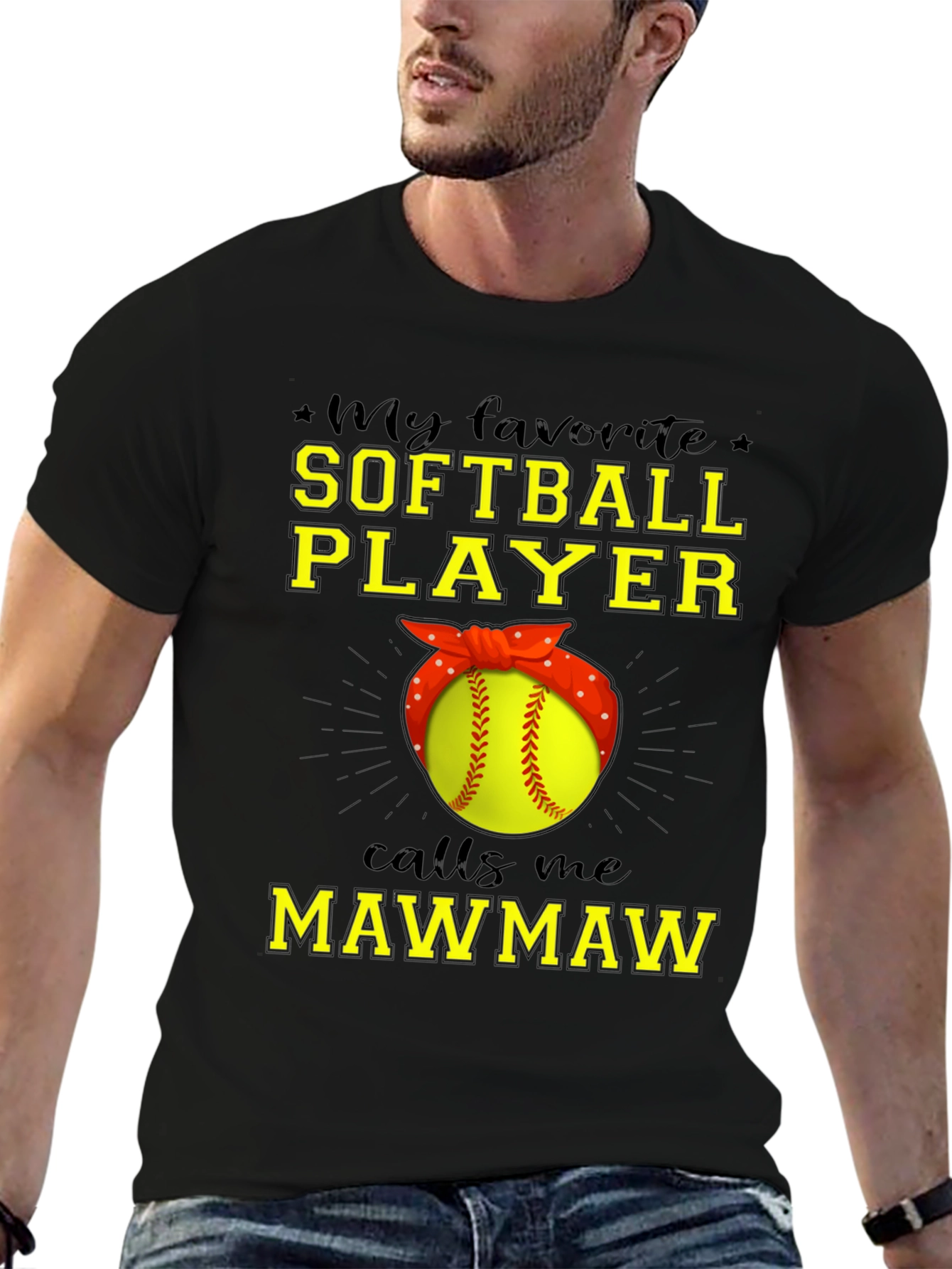 Softball Mawmaw T-Shirt - Gift for Grandma - 6