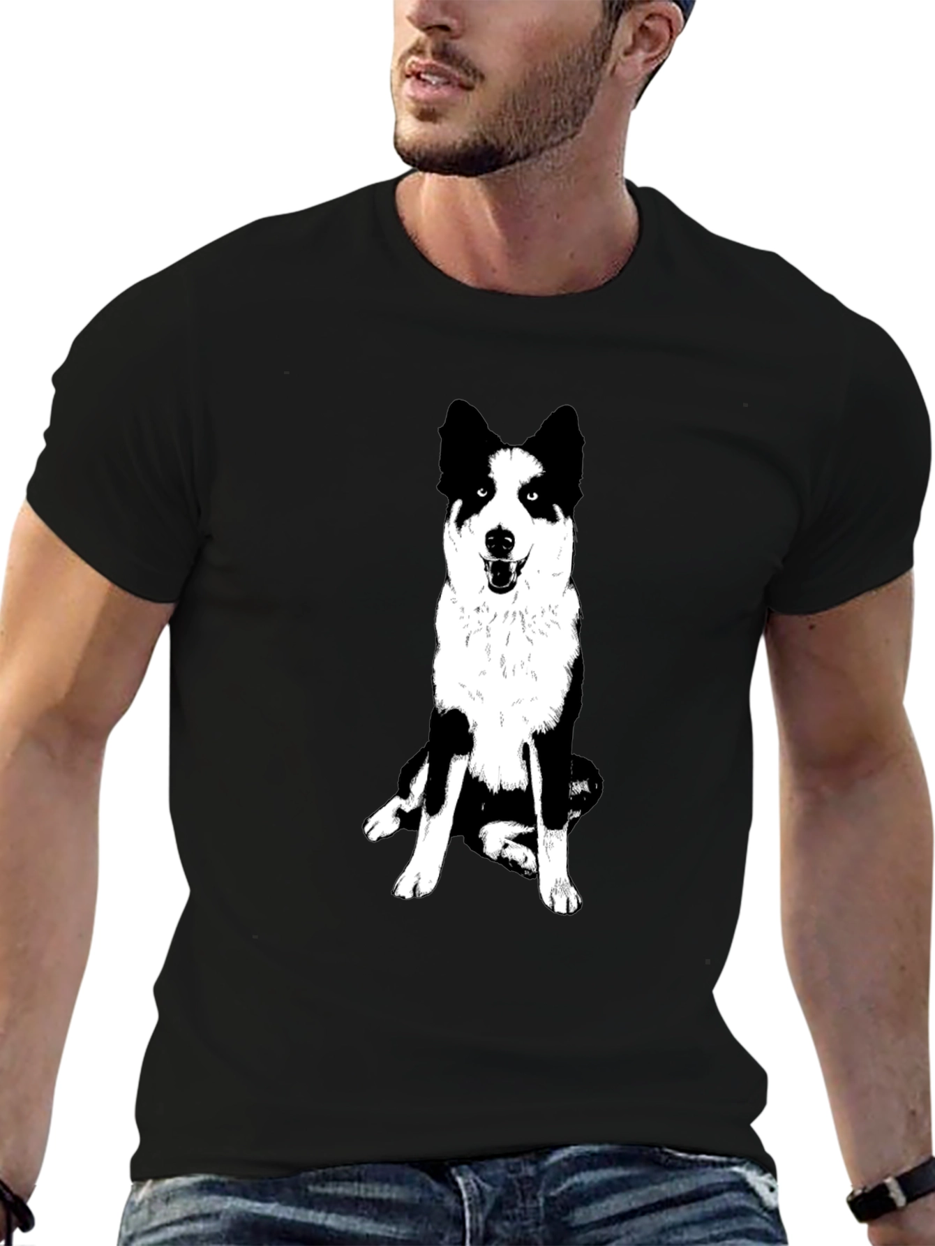 Black Dog Graphic Tee - Black T-Shirt view 6