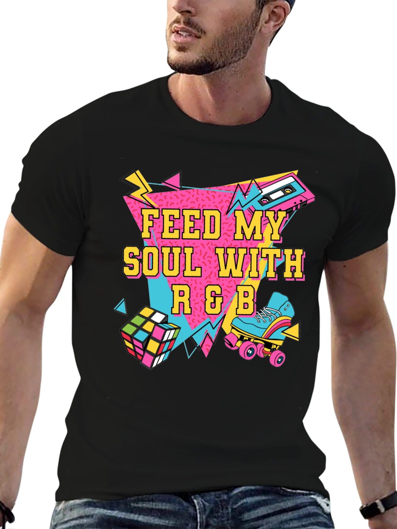 Retro R&B Music Graphic T-Shirt - 6