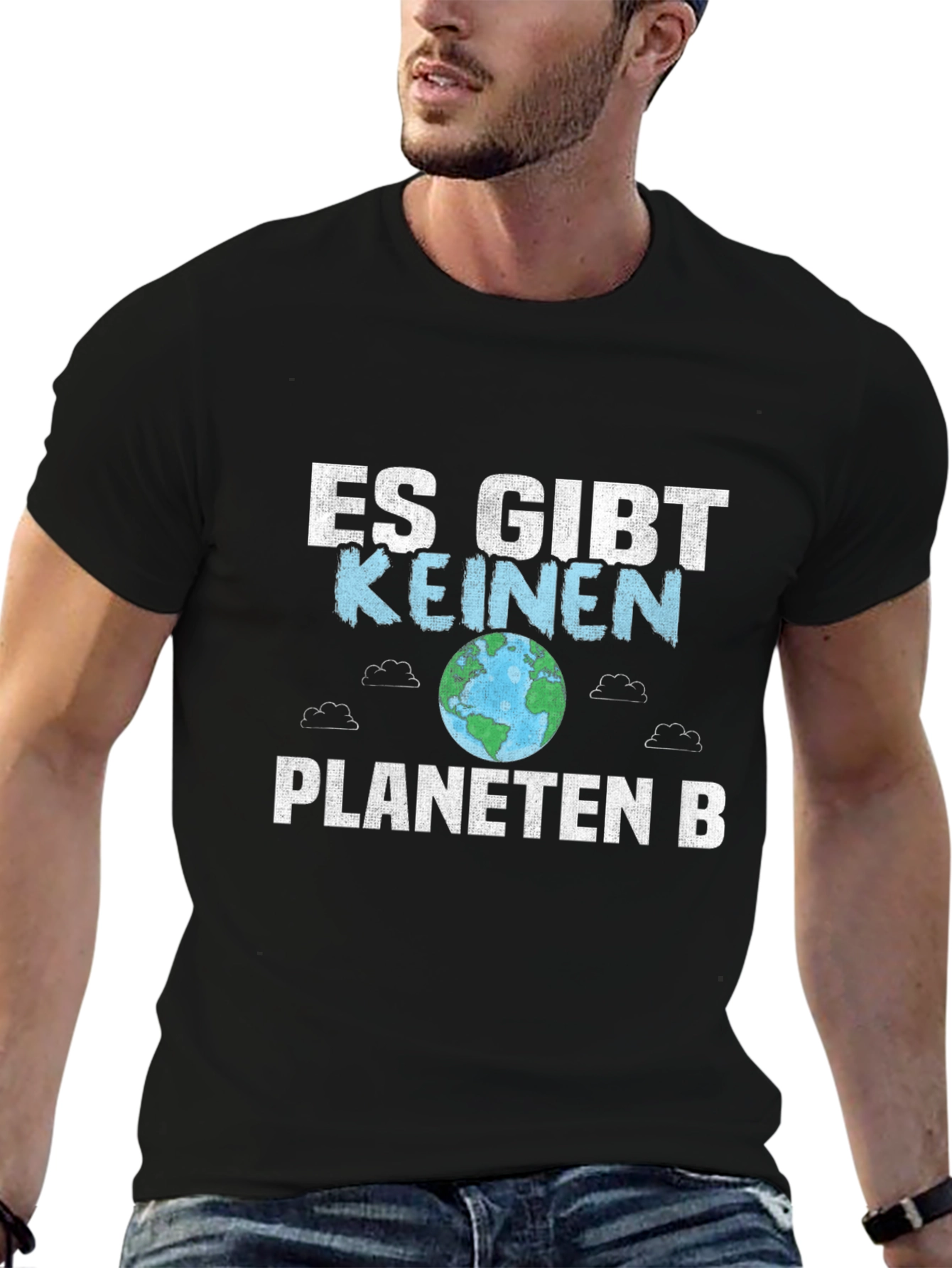 Black Save the Planet T-Shirt - "Es gibt keinen Planeten B" view 6