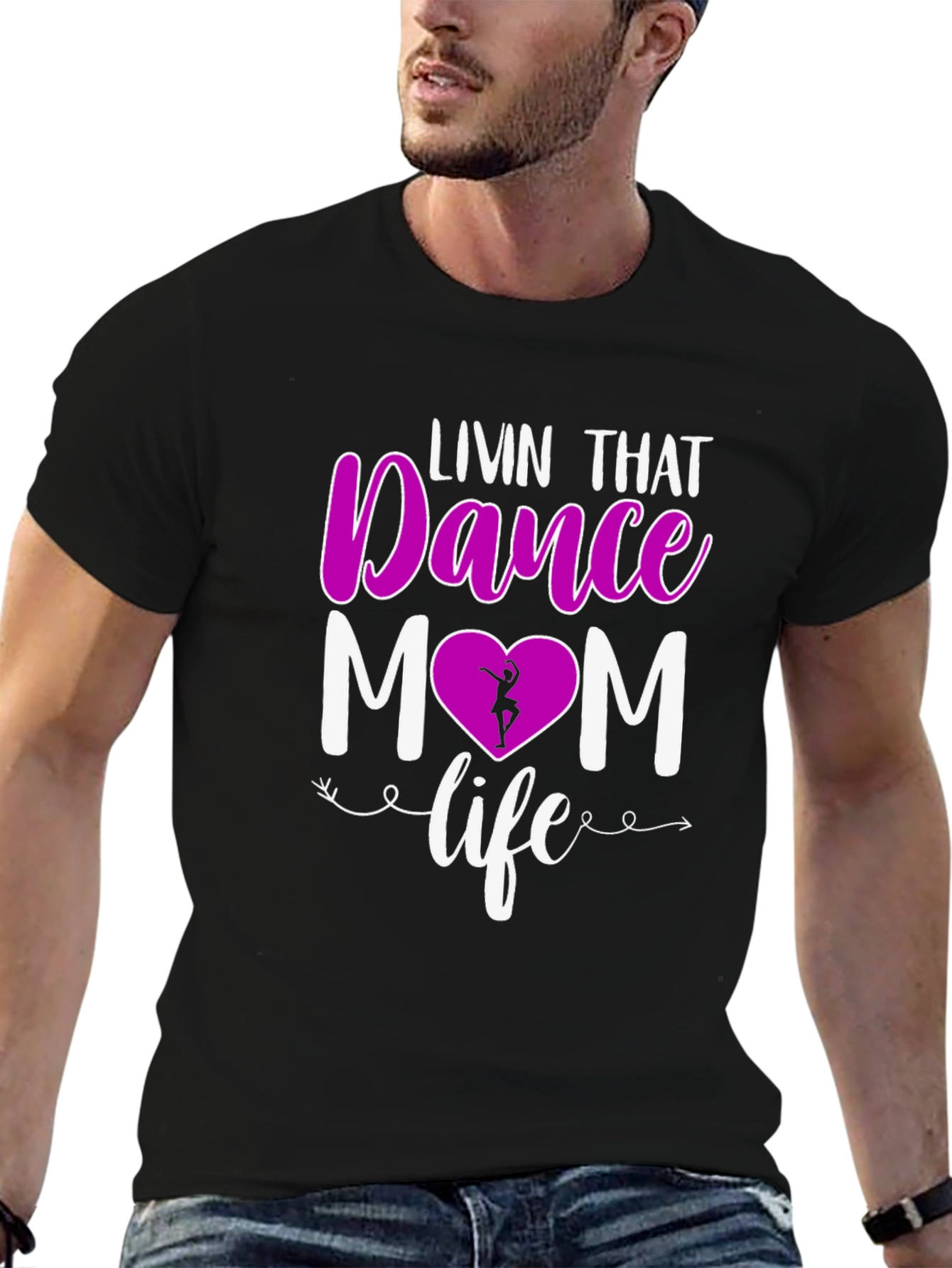 Black Dance Mom T-Shirt - Livin' That Life! view 6