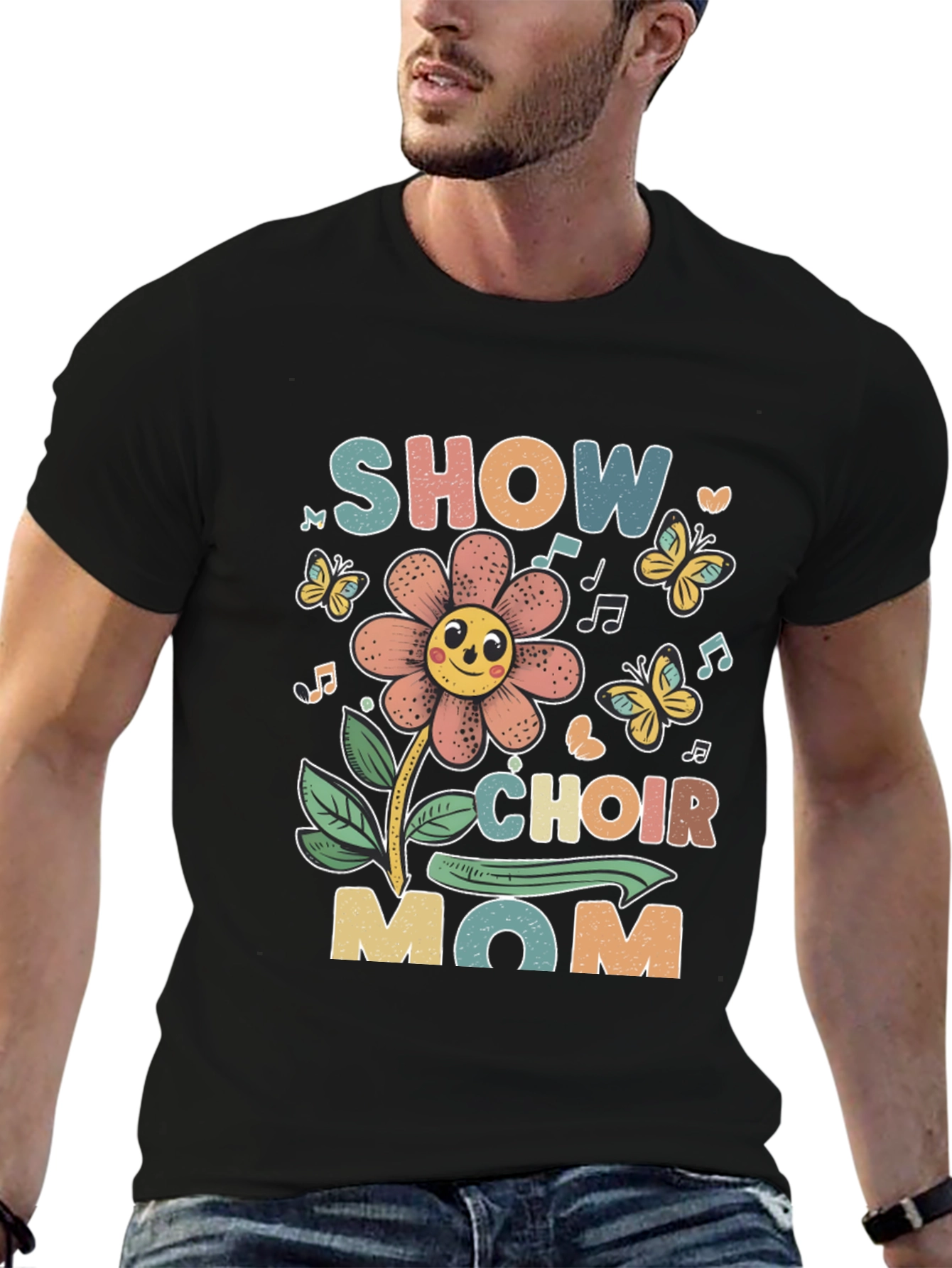 Black Show Choir Mom Graphic T-Shirt view 6