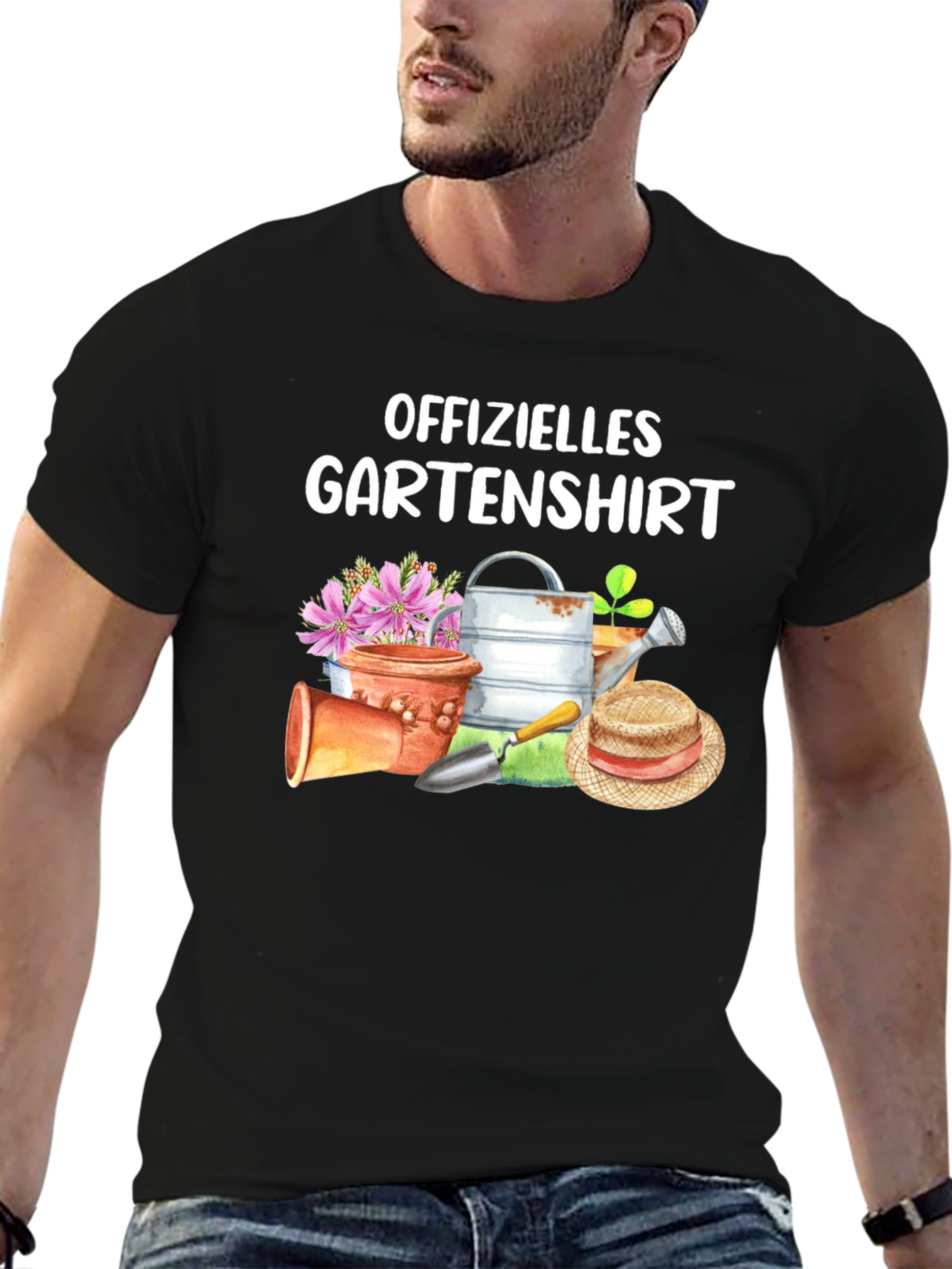 Black Offizielles Gartenshirt Gardening T-Shirt view 6