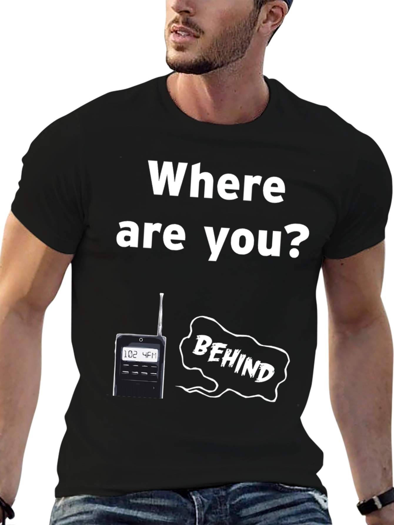 Black Where Are You? T-Shirt Paranormal Ghost Hunter Tee view 6