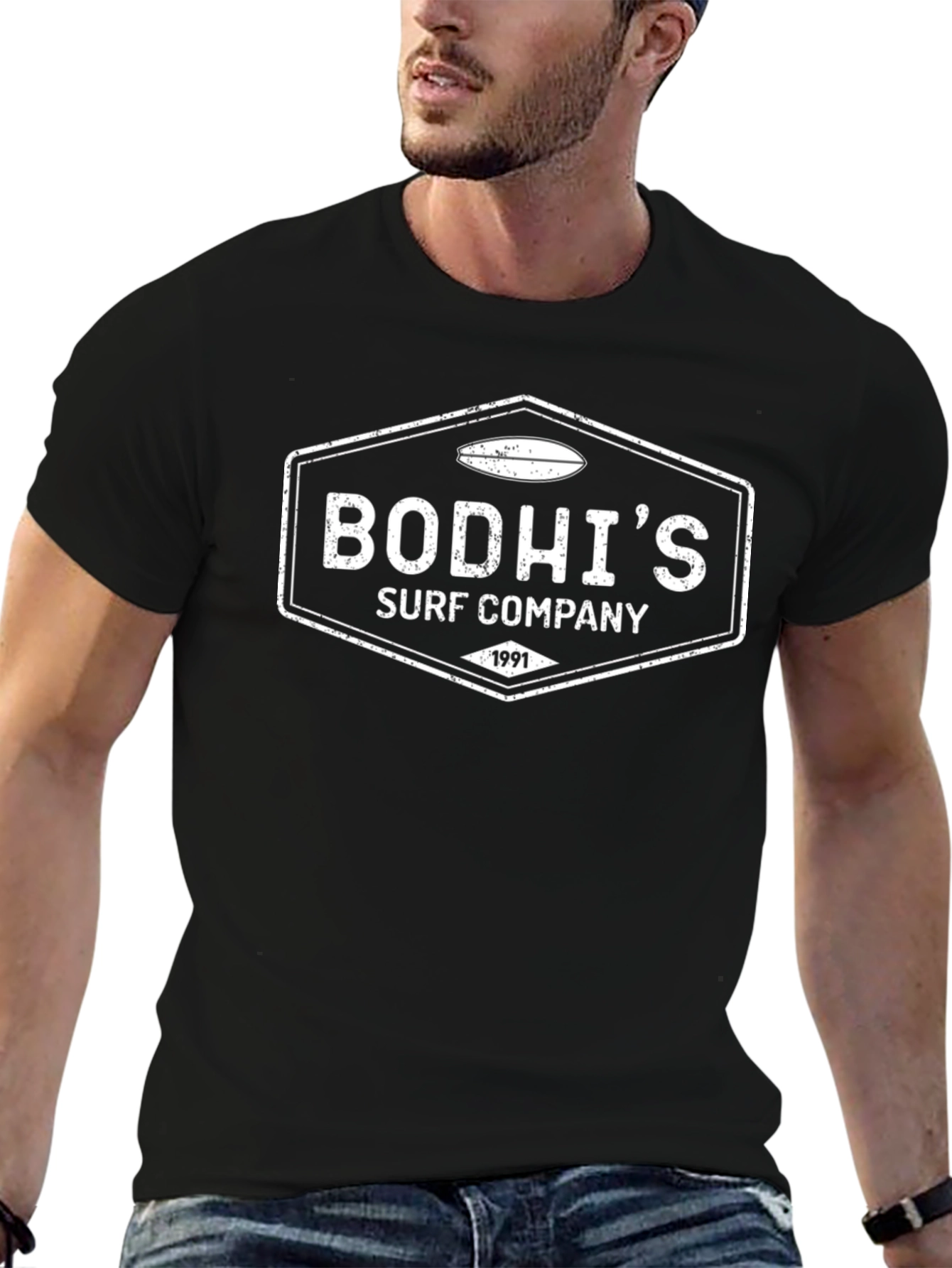 Black Bodhi's Surf Company Black T-Shirt view 6