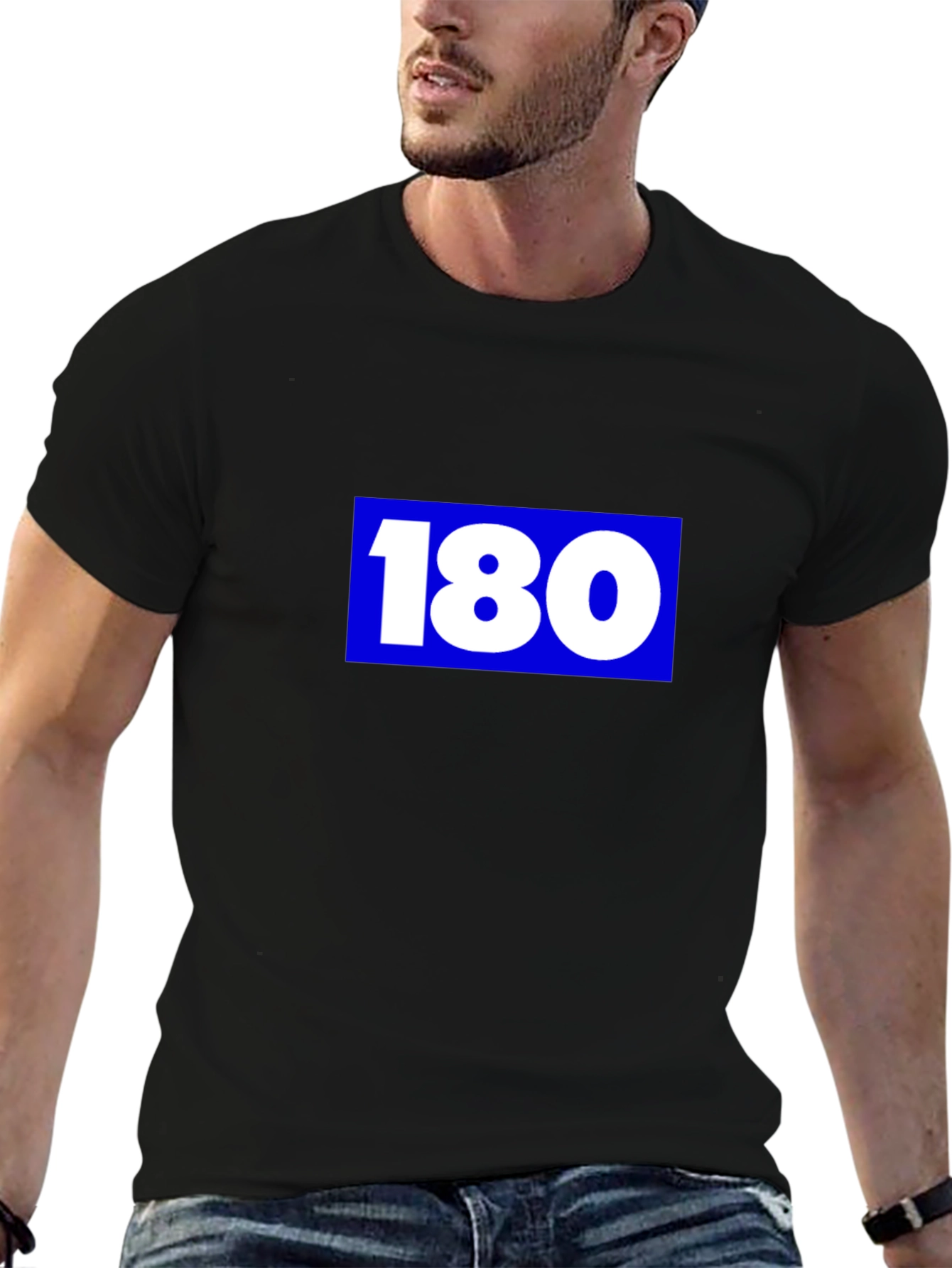 Black 180 Graphic Tee - Bold & Comfortable view 6