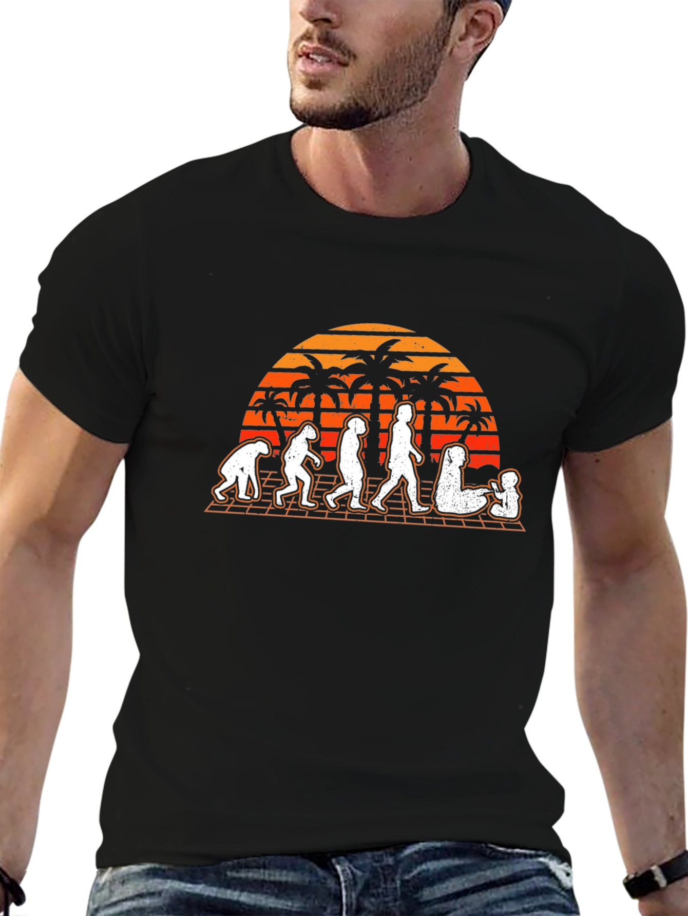 Black Evolution Baby T-Shirt view 6