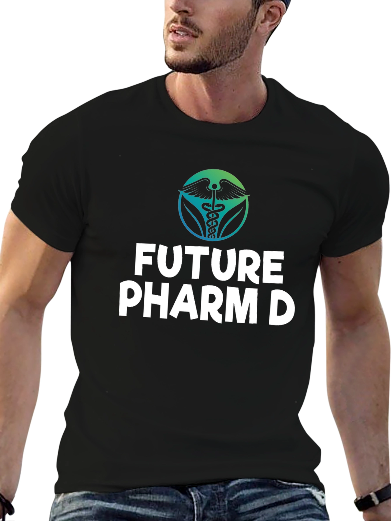 Black Future Pharm D T-Shirt - Pharmacy Student Gift view 6