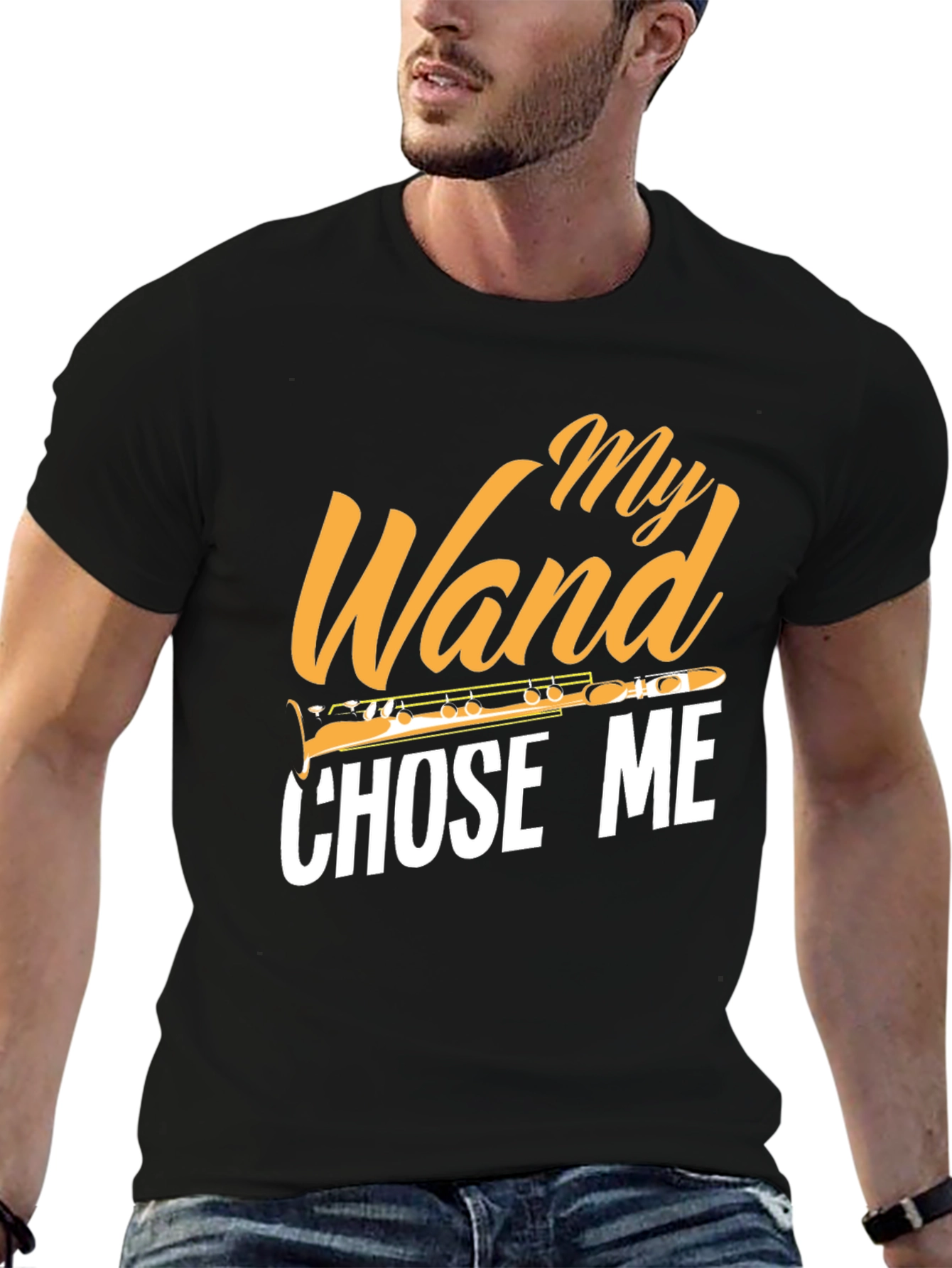 Black Musical 'My Wand Chose Me' Graphic T-Shirt view 6
