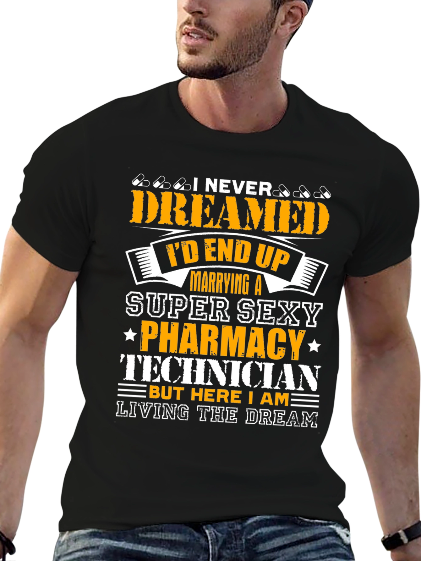 Black Funny Pharmacy Technician T-Shirt Gift view 6