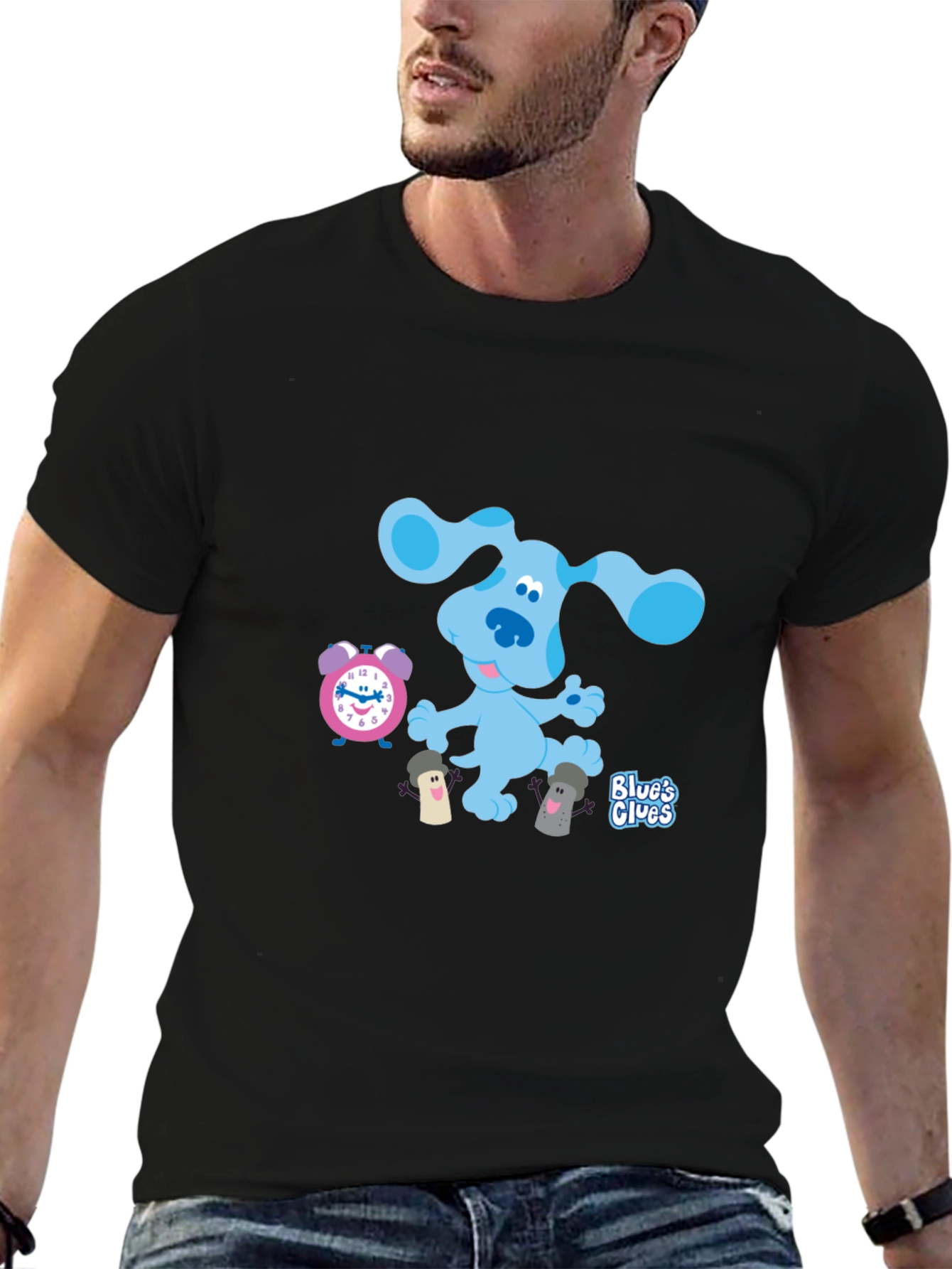 Black Blue's Clues Black Graphic Tee view 6