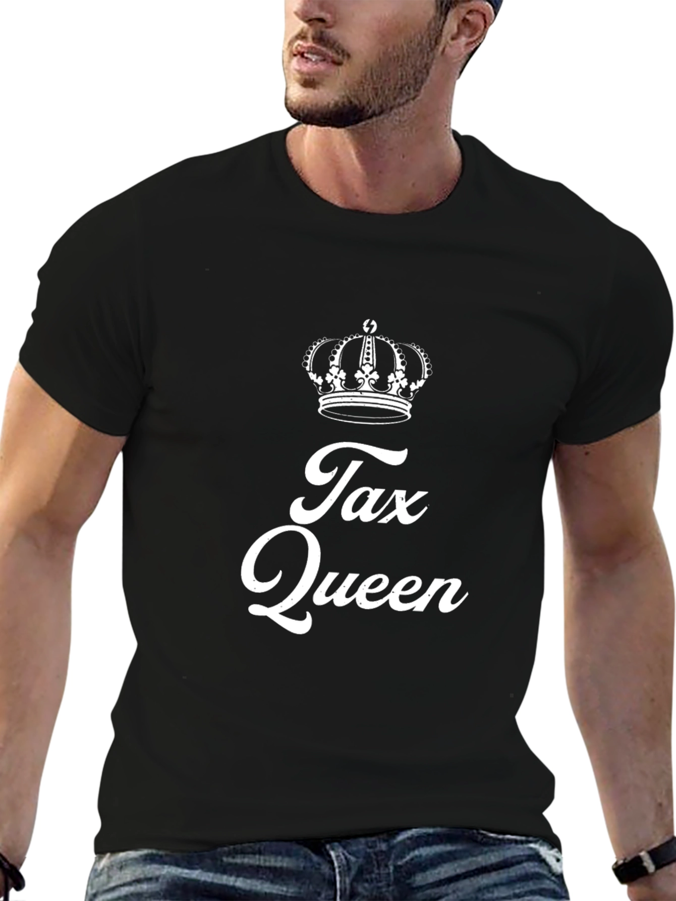 Black Tax Queen Graphic Tee - Black Short Sleeve T-Shirt view 6