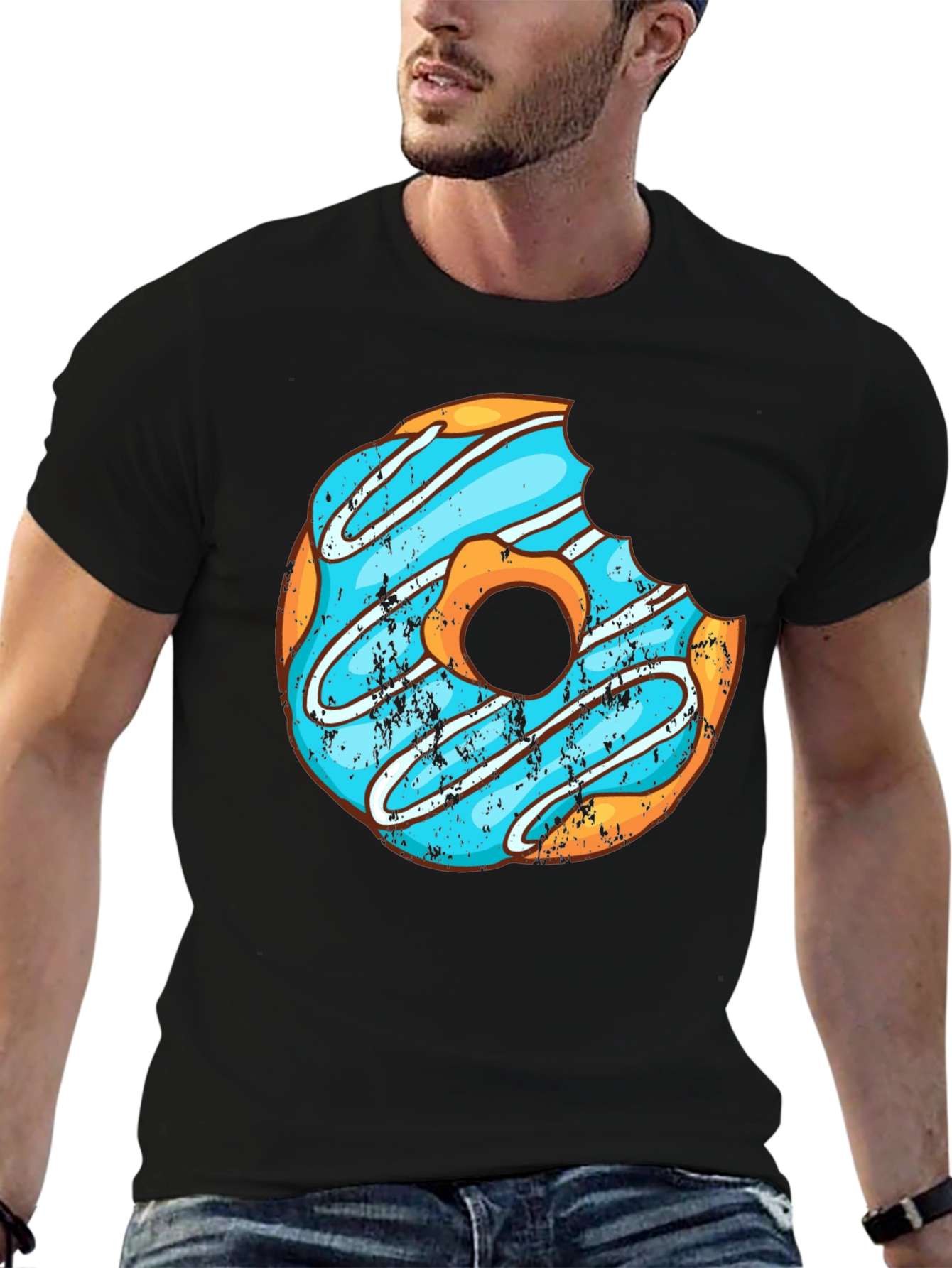 Black Donut Graphic Tee - Sweet Treat Style! view 6