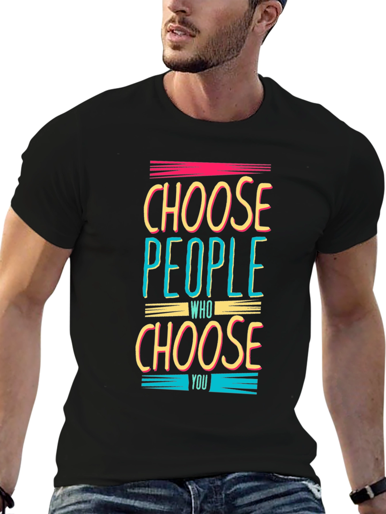 Black Choose People Graphic T-Shirt view 6