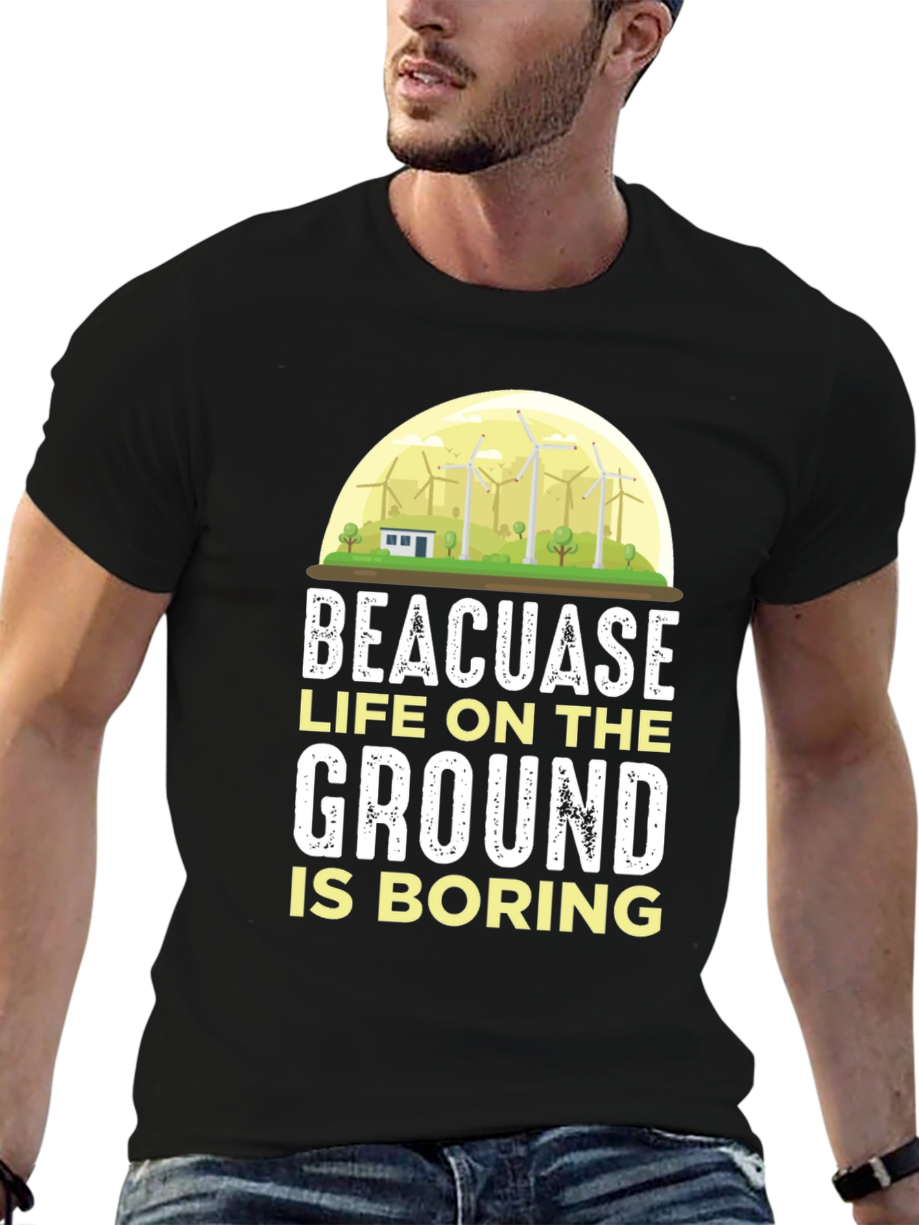 Black Life on the Ground is Boring T-Shirt view 6