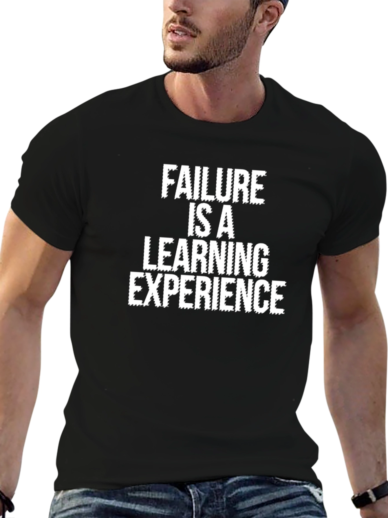 Black Failure is a Learning Experience T-Shirt view 6