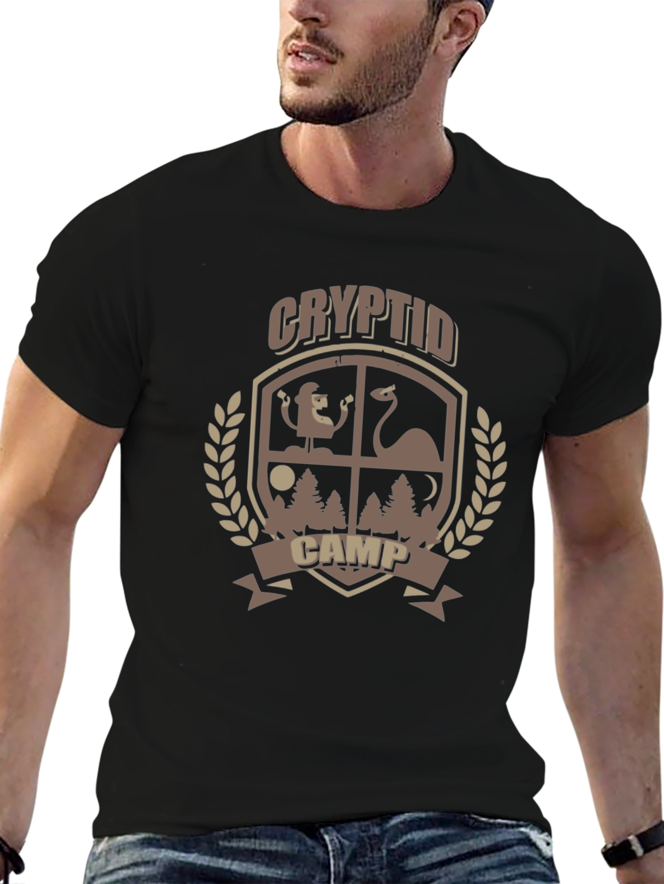 Black Cryptid Camp Graphic Tee view 6