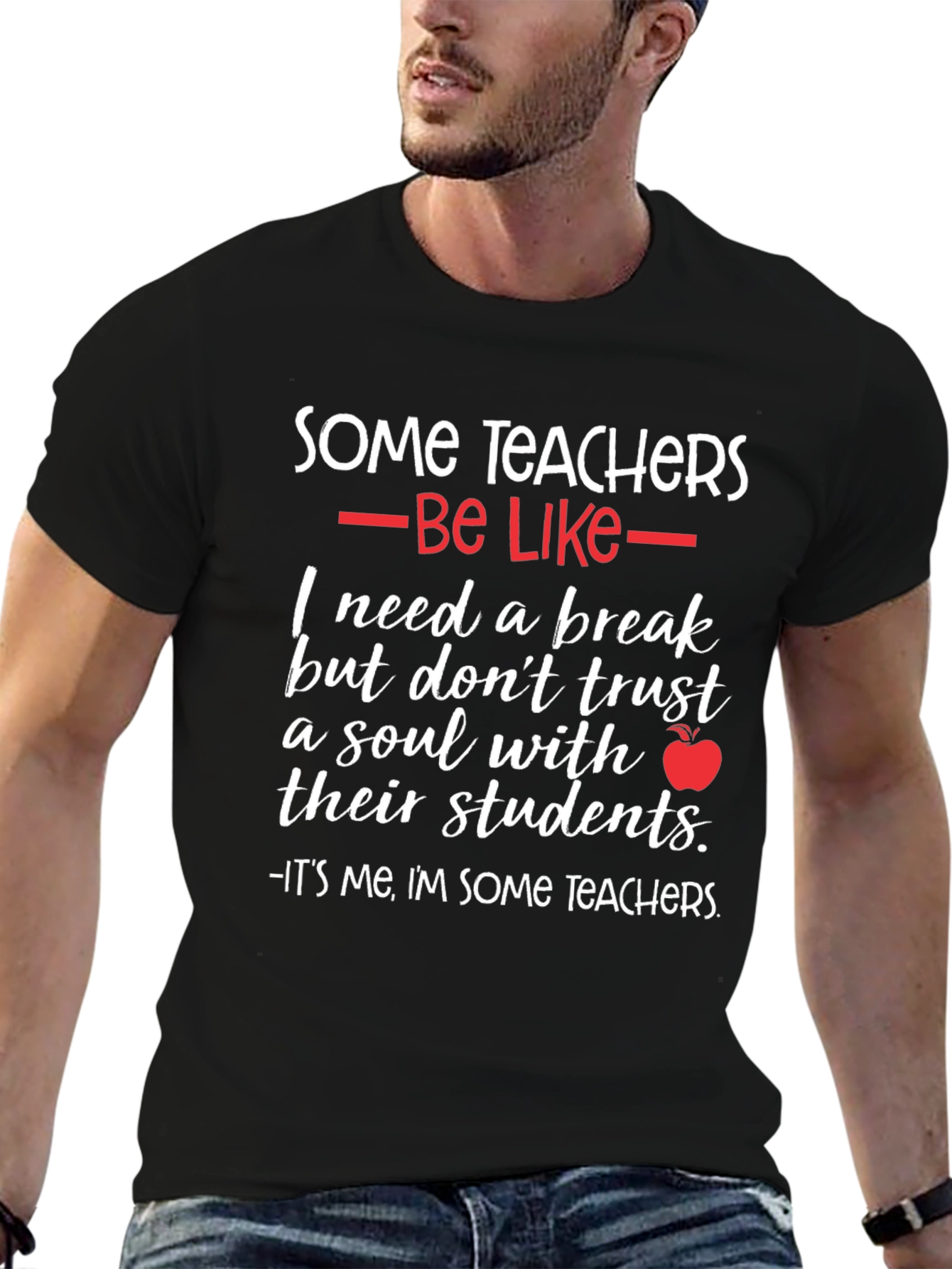 Black Some Teachers Graphic T-Shirt view 6