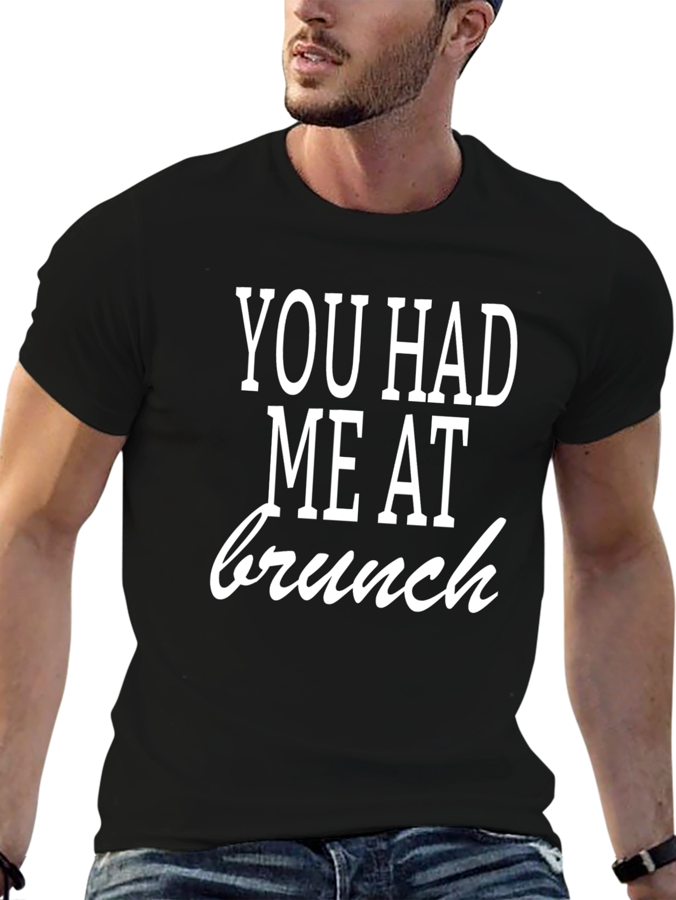 Black You Had Me At Brunch T-Shirt view 6