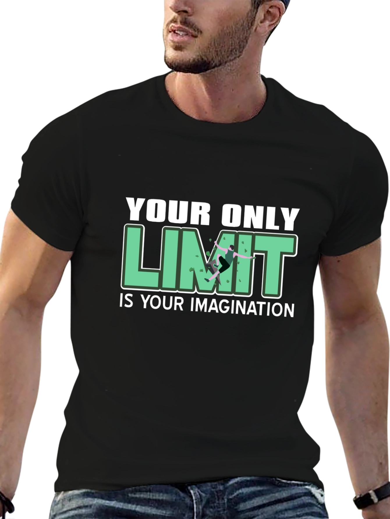 Black Limitless Imagination Tee view 6