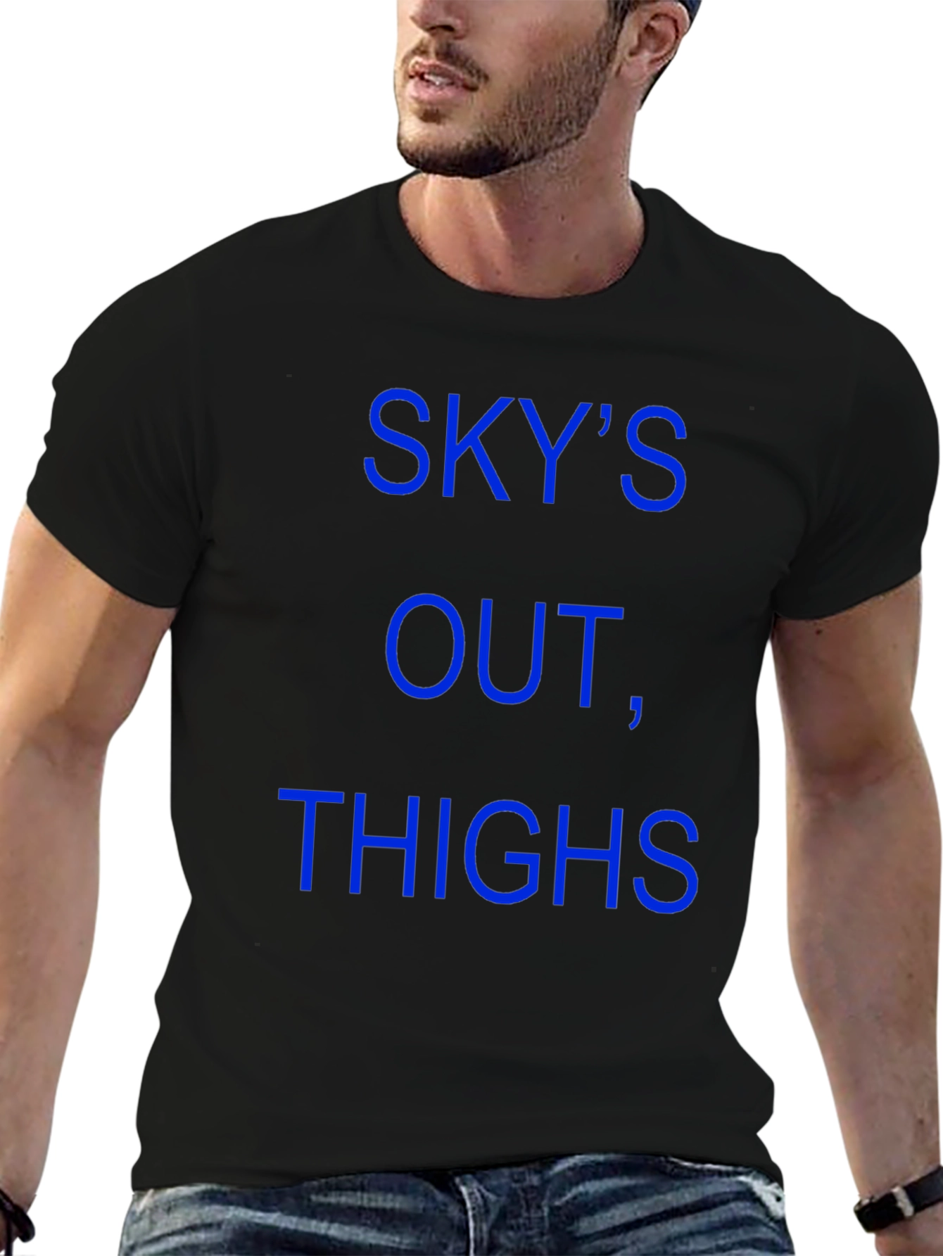 Black Sky's Out Thighs Out T-Shirt view 6