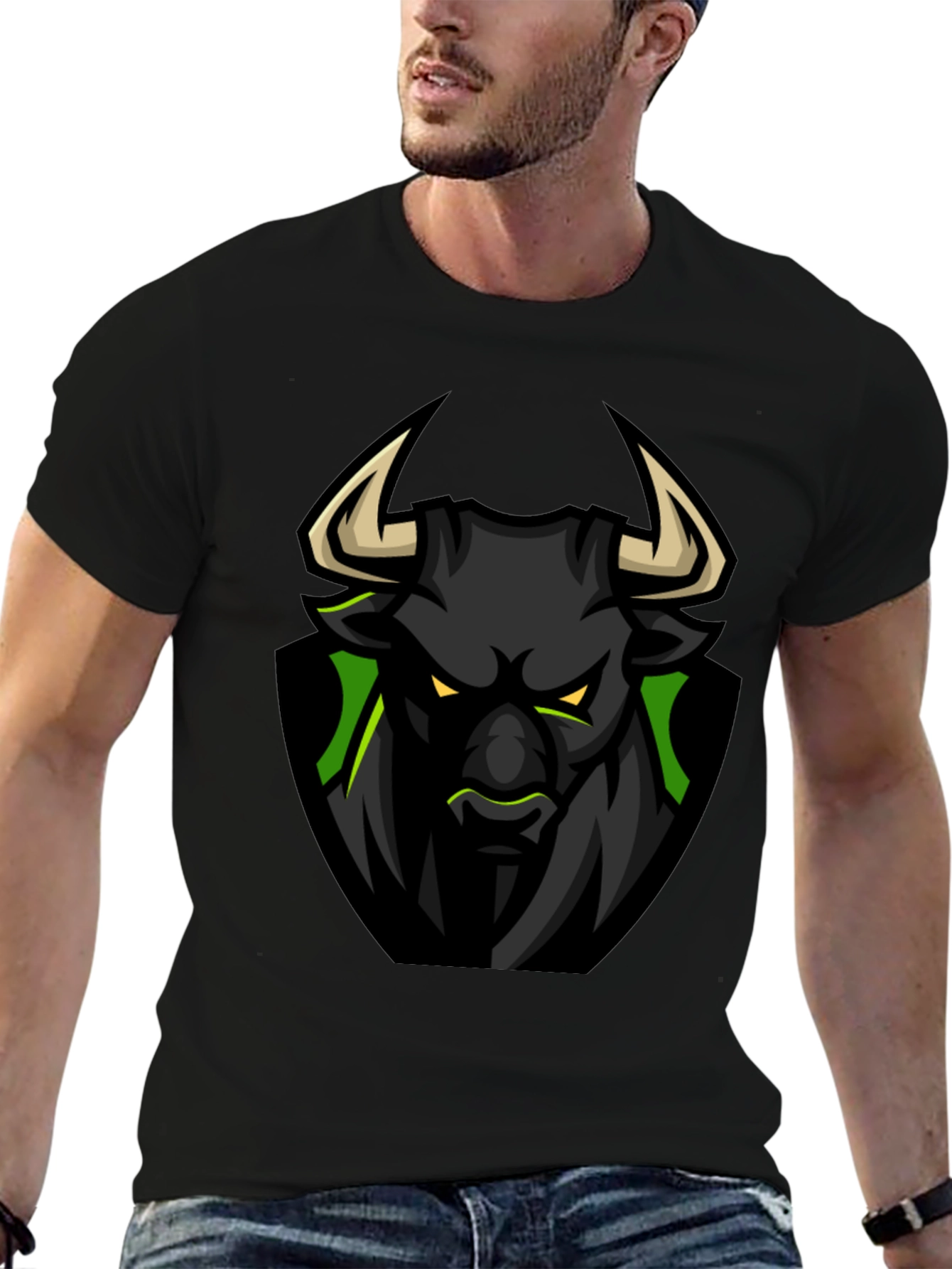 Black Bull Graphic Tee - Fierce Design - 6