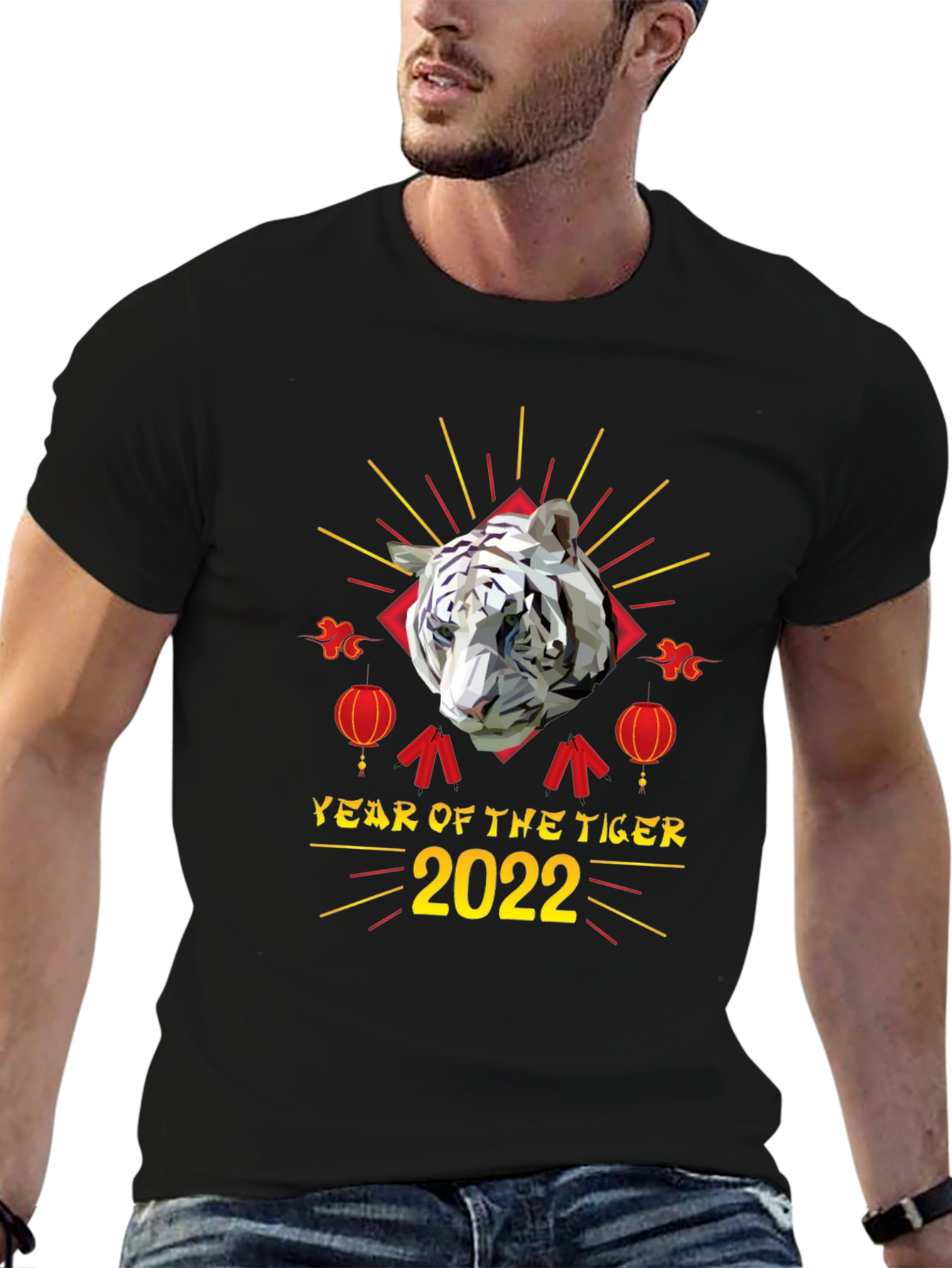 Black Year of the Tiger 2022 Graphic Tee view 6