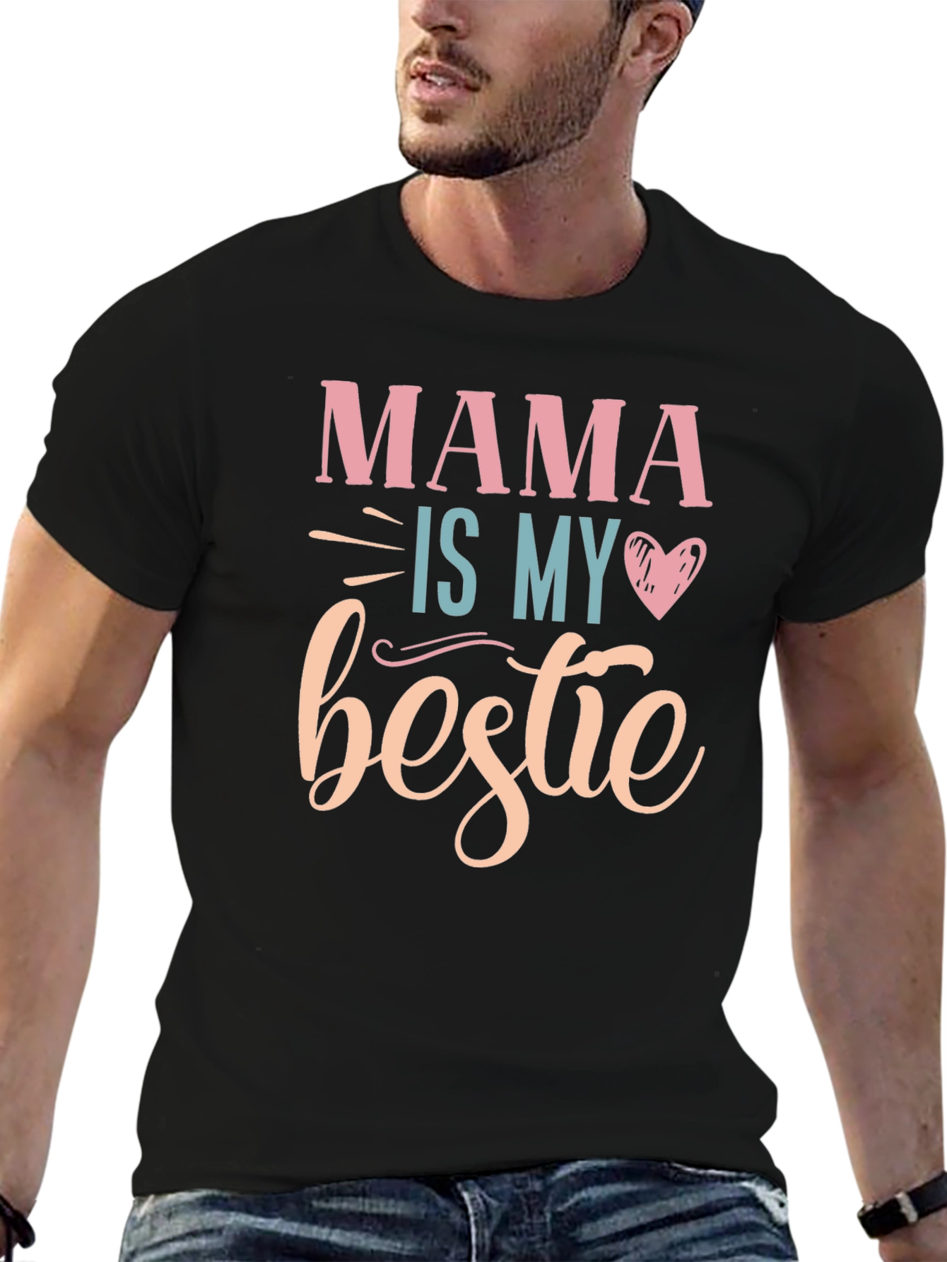 Black Mama Is My Bestie - Graphic T-Shirt view 6