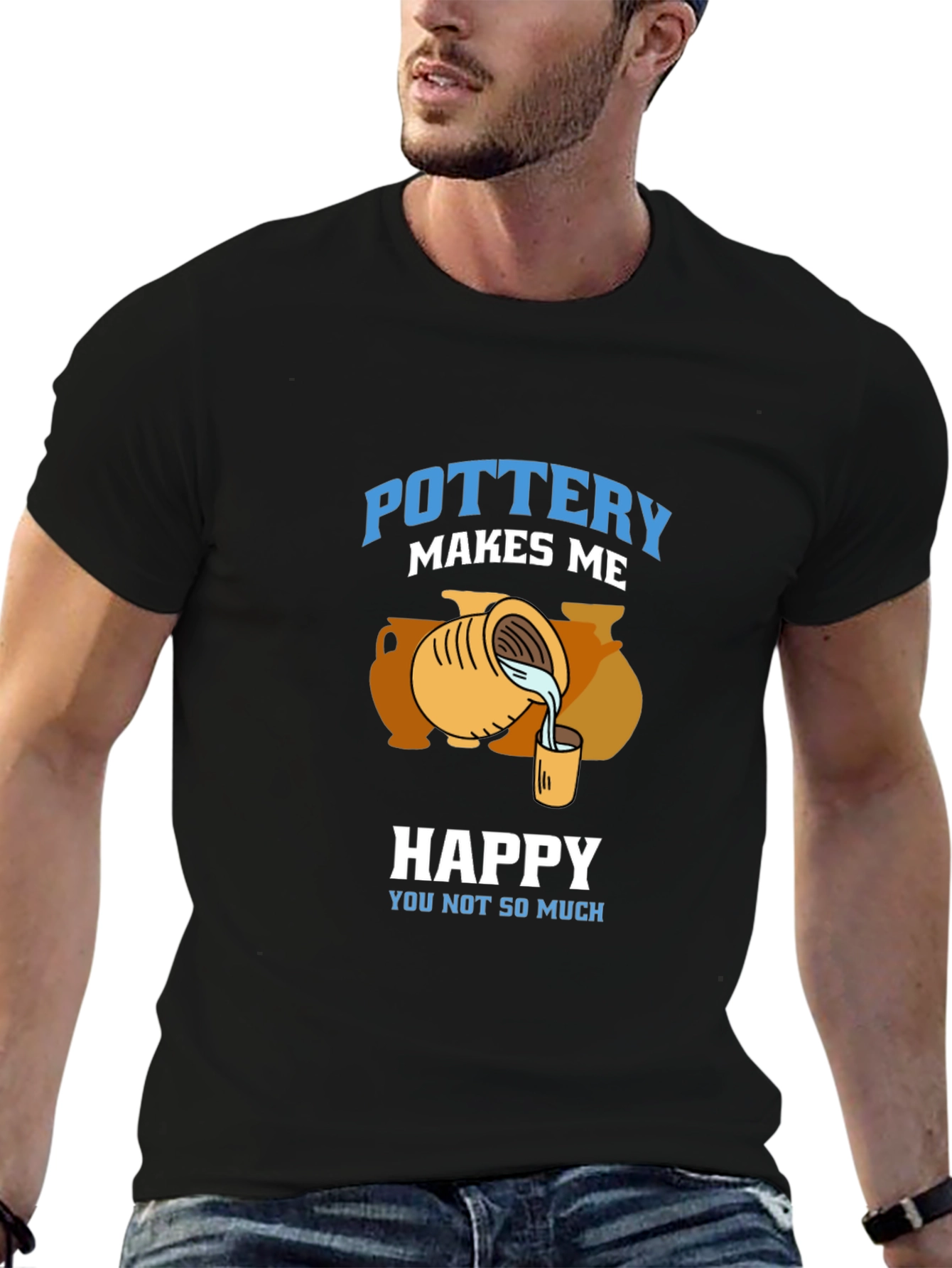 Pottery Makes Me Happy T-Shirt - 6