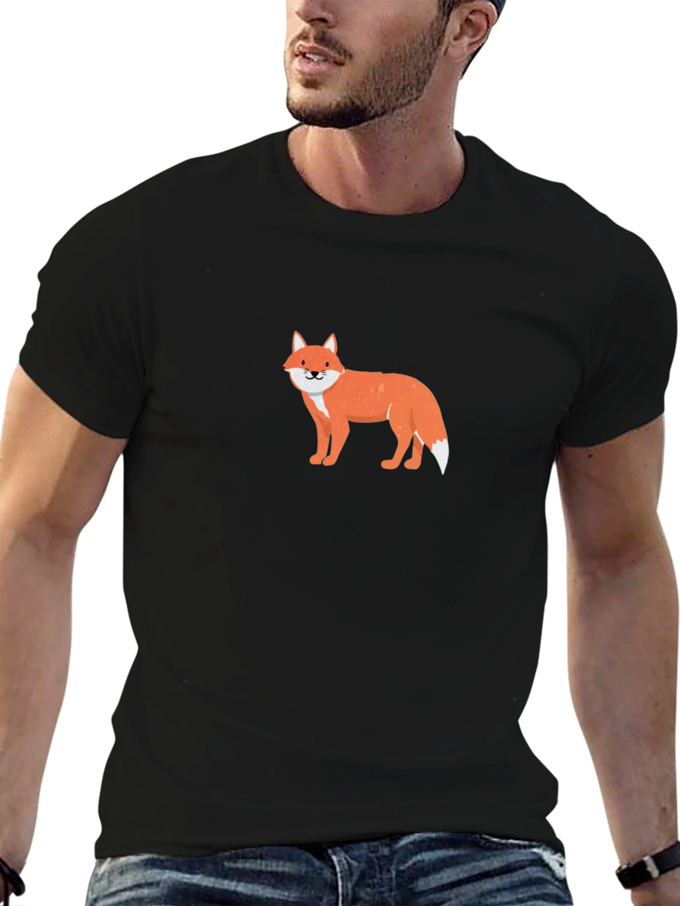 Black Black Fox Graphic Tee view 6