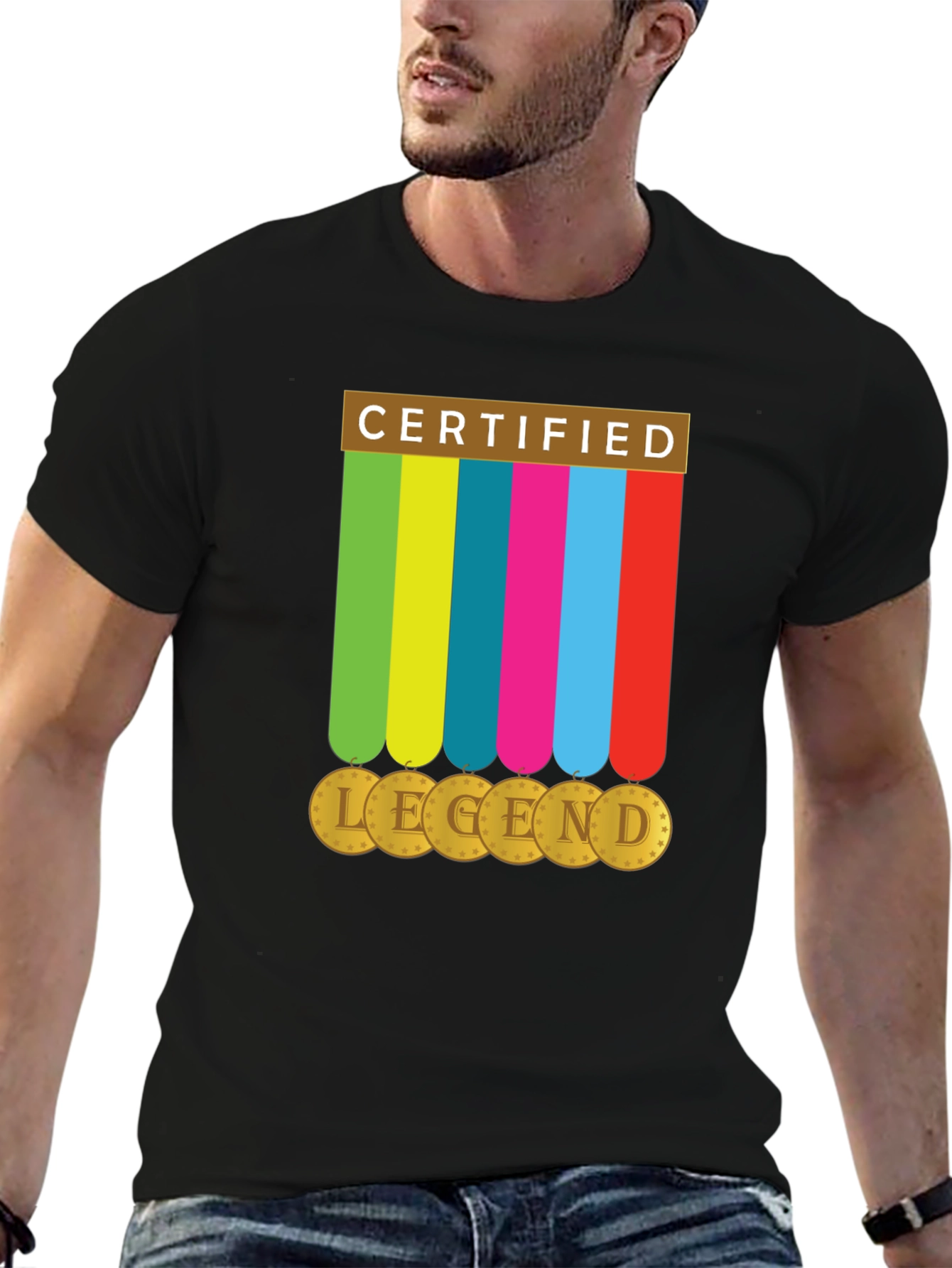 Black Certified Legend Graphic T-Shirt view 6