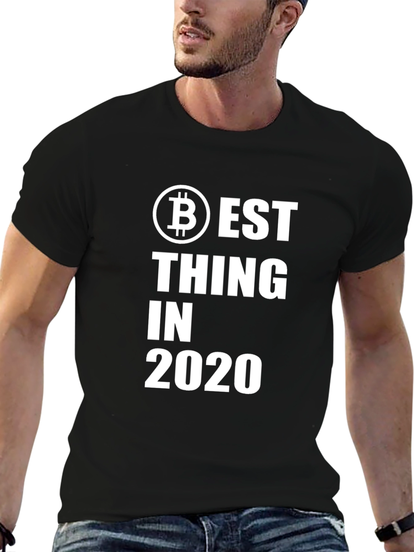 Black Bitcoin Best Thing in 2020 Black T-Shirt view 6