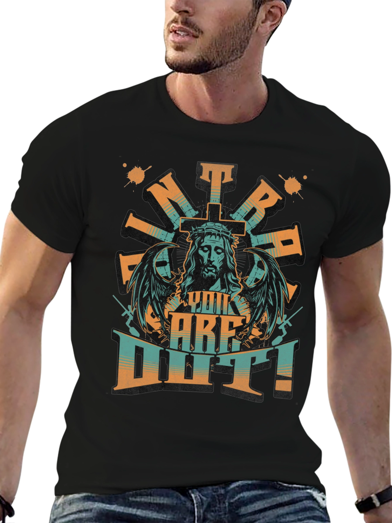 Black Intrepid Faith Graphic T-Shirt view 6