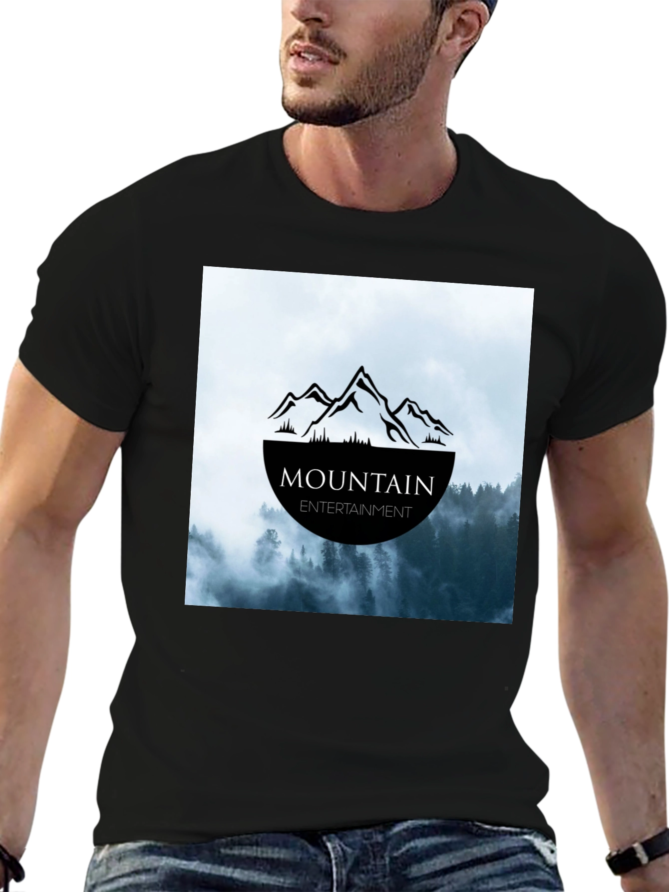 Black Mountain Entertainment Graphic T-Shirt - Classic Black Tee view 6