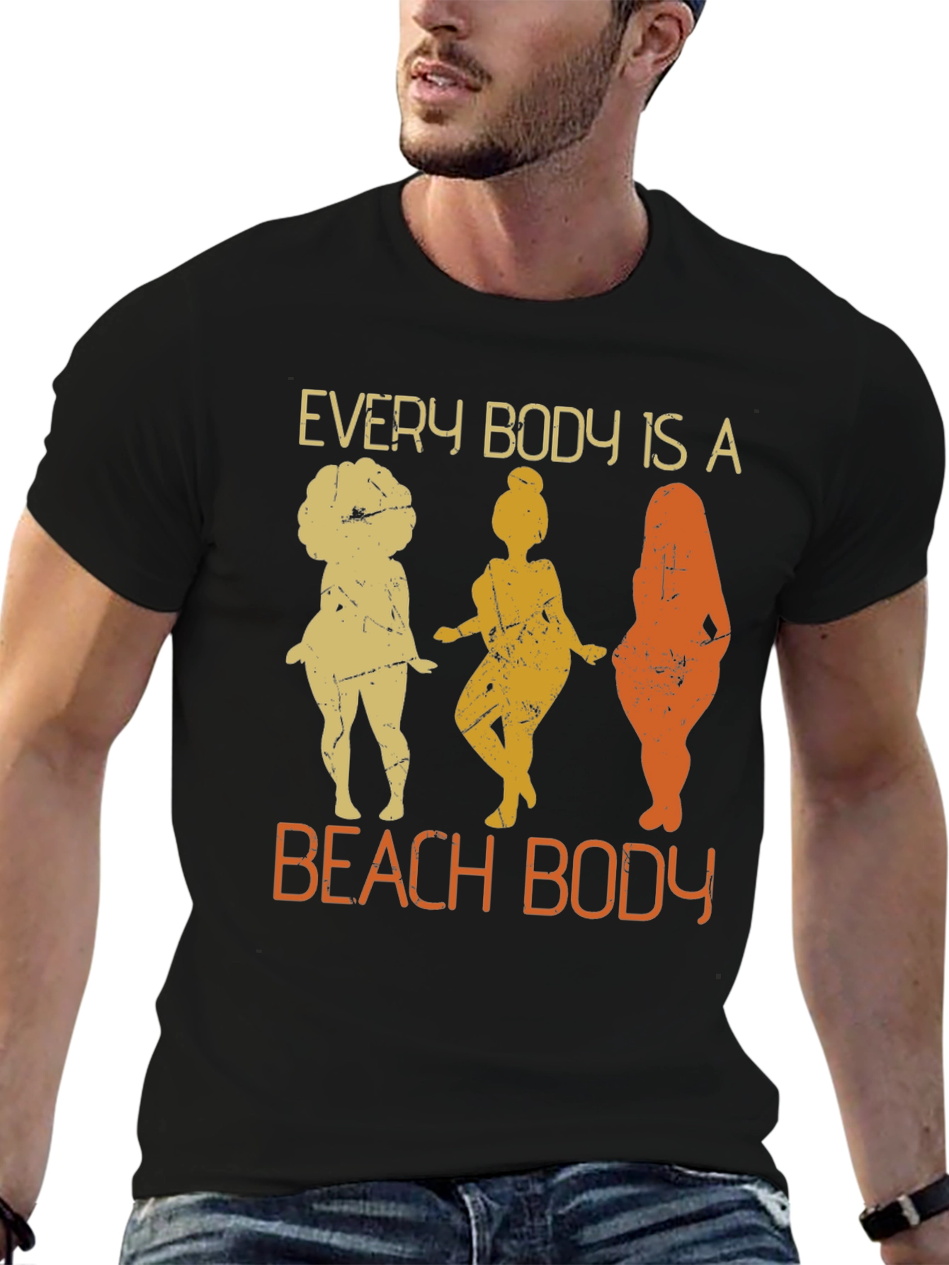 Body Positive Graphic Tee: Every Body is a Beach Body - 6