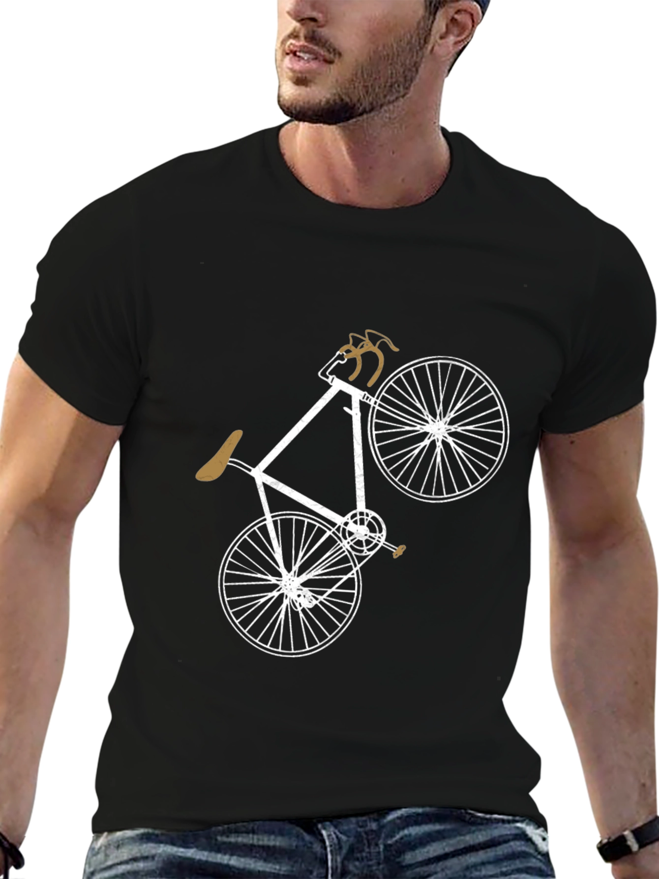Black Classic Bike Graphic Tee - Stylish & Comfortable view 6