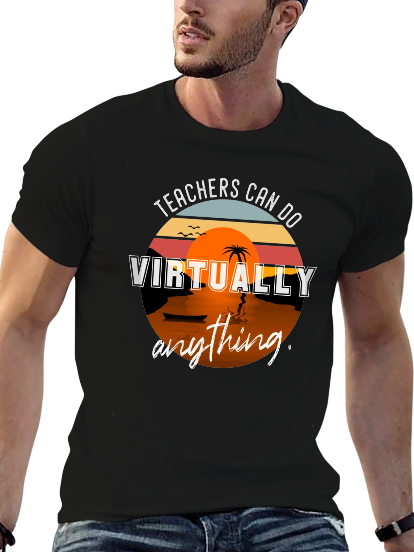 Black Teachers Can Do Virtually Anything T-Shirt view 6