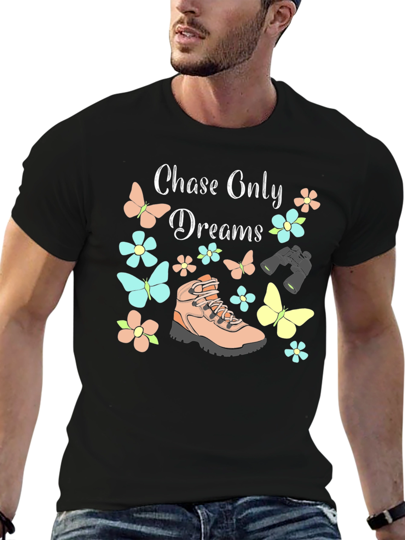 Black Chase Dreams Hiking Tee view 6