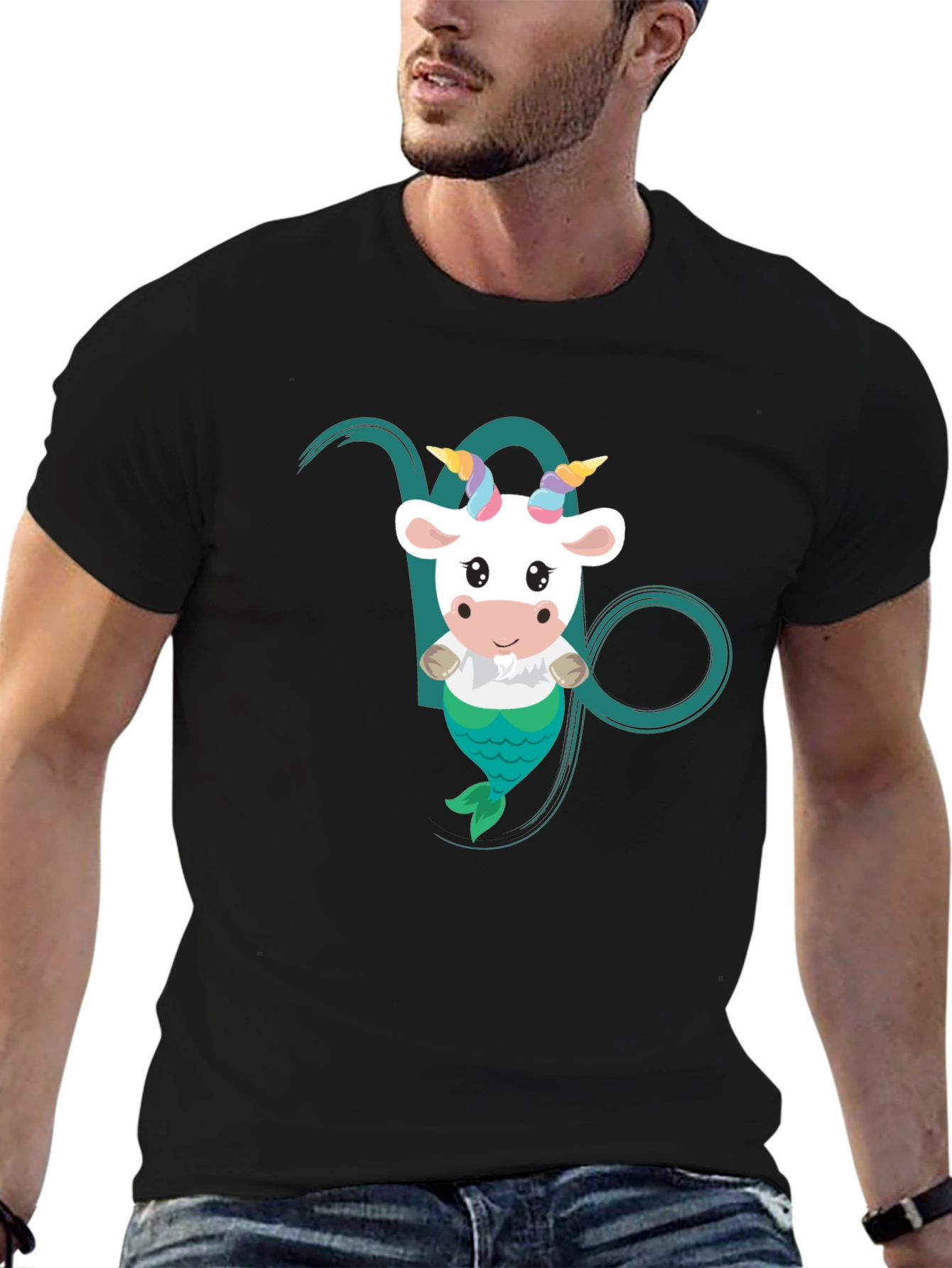Capricorn Mermaid Goat T-Shirt - 6