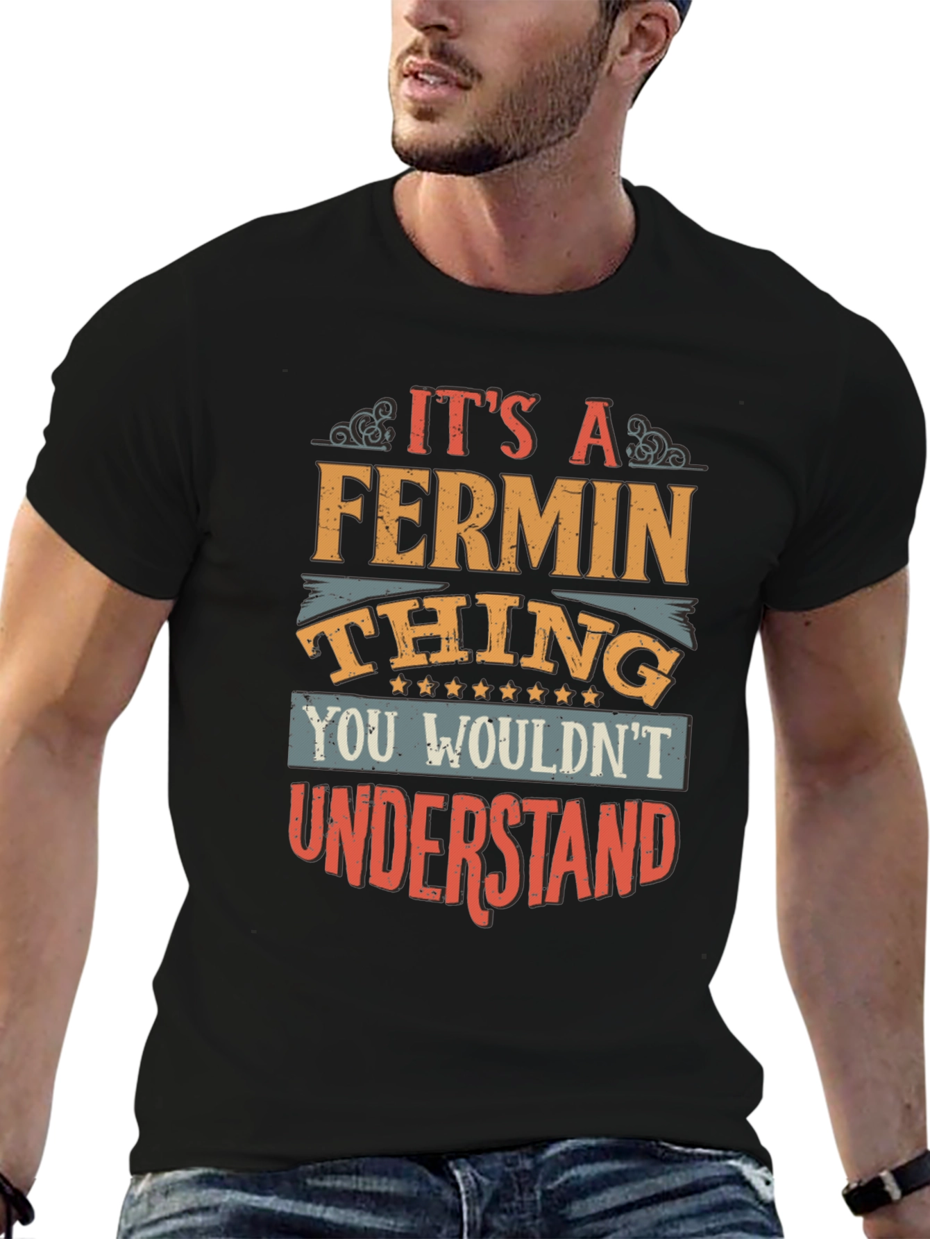 Black It's A Fermin Thing T-Shirt view 6