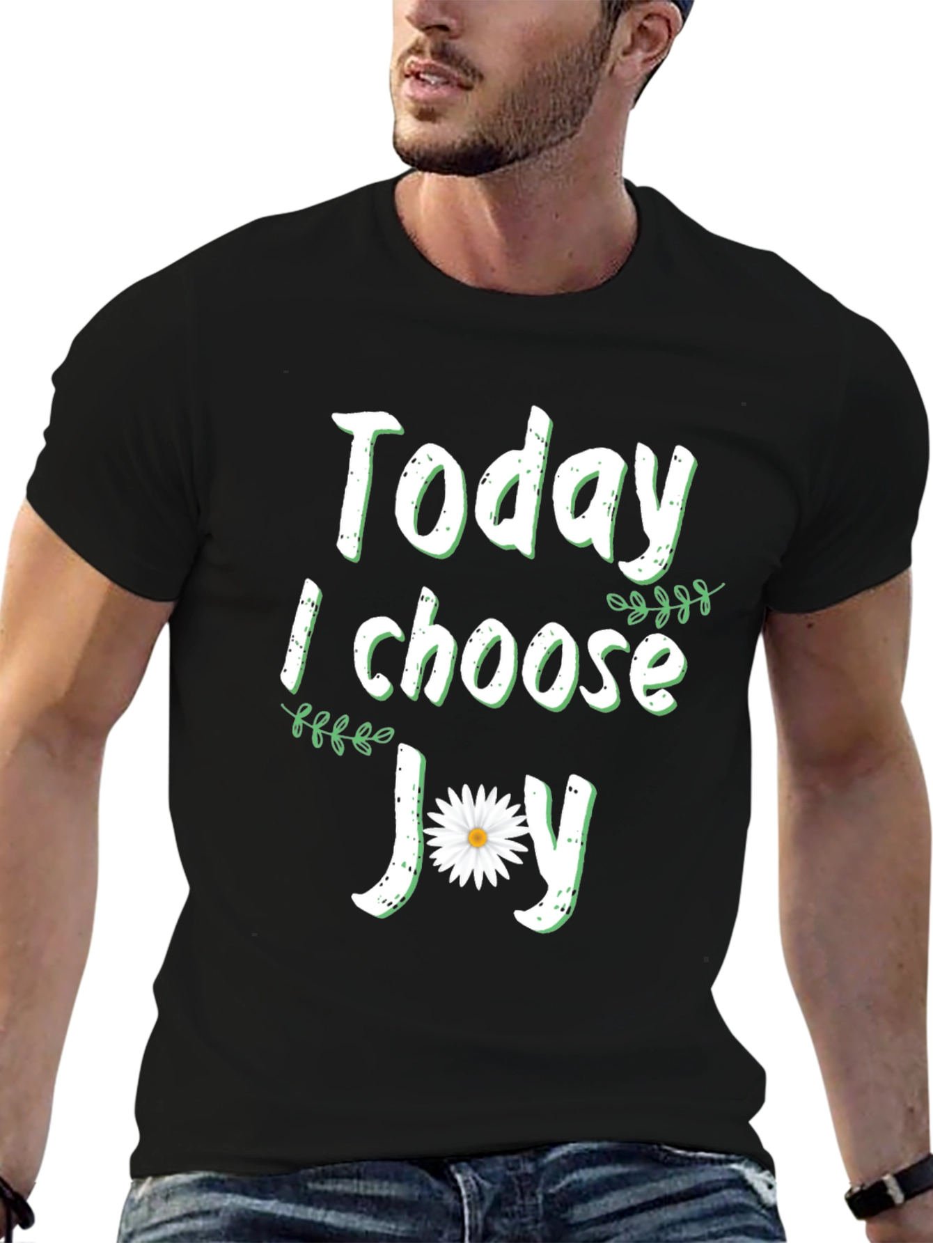 Black Today I Choose Joy Graphic T-Shirt view 6