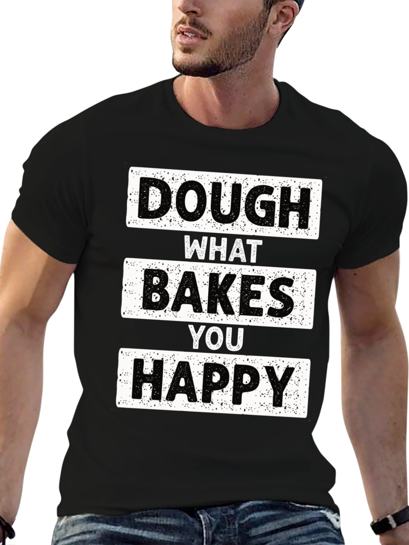 Black Dough What Bakes You Happy T-Shirt view 6