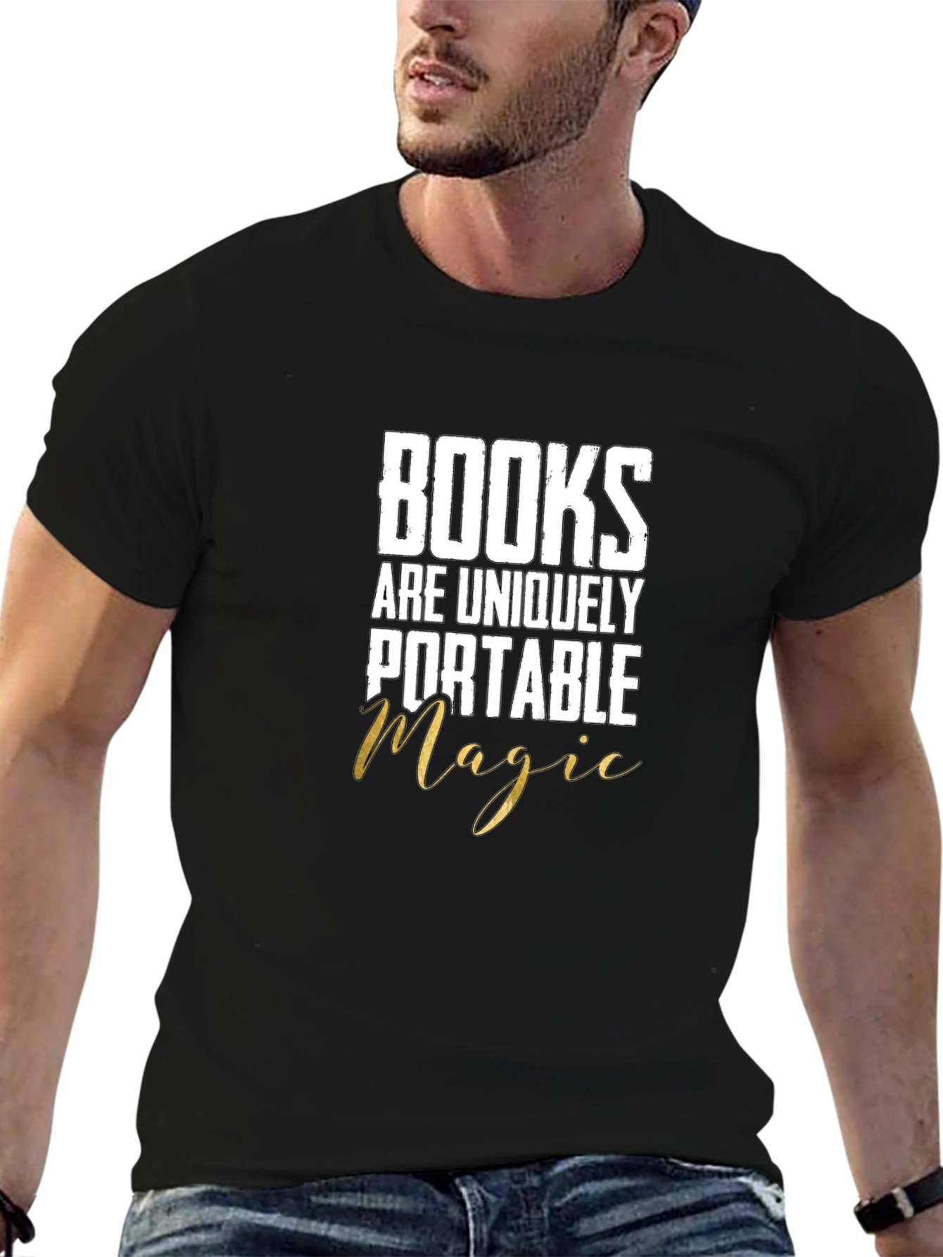 Black Books are Magic T-Shirt - Unique Reader Tee view 6