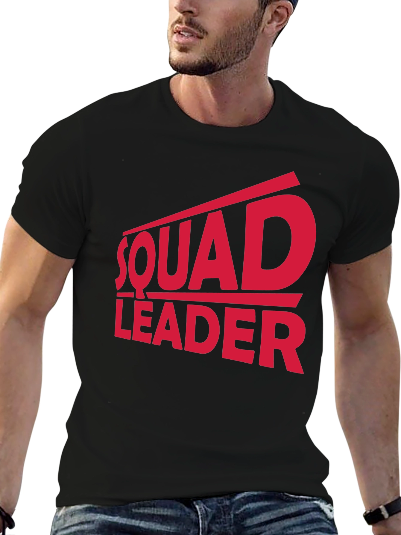 Black Squad Leader T-Shirt view 6
