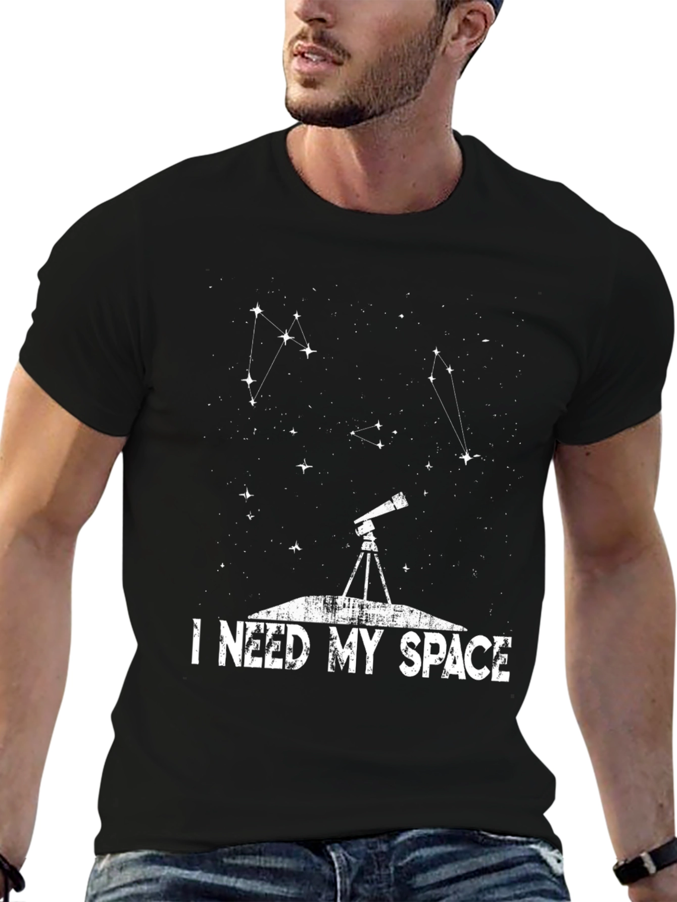 I Need My Space Graphic Tee - Astronomy Constellation Shirt - 6