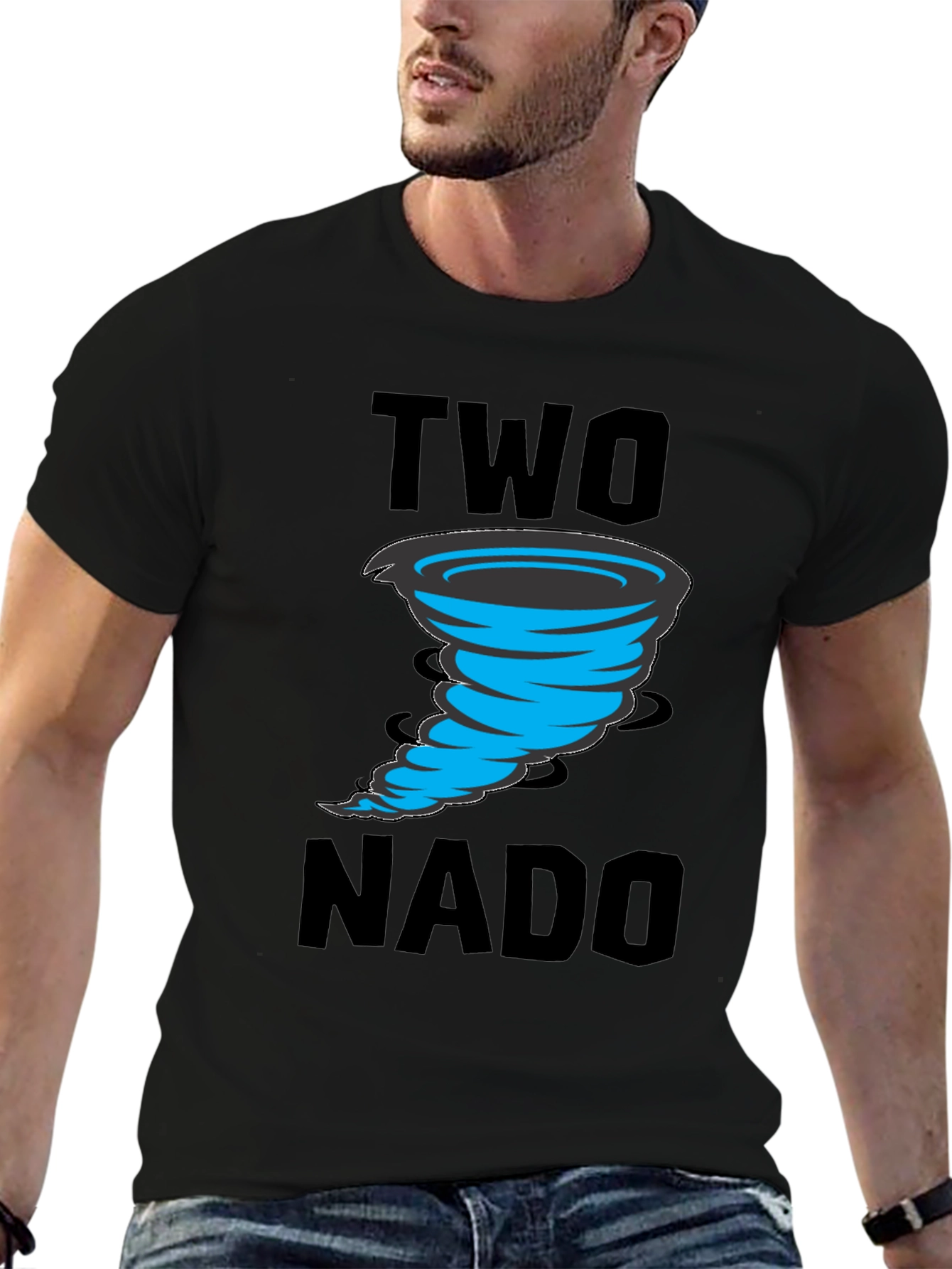 Black Two-nado Graphic T-Shirt view 6