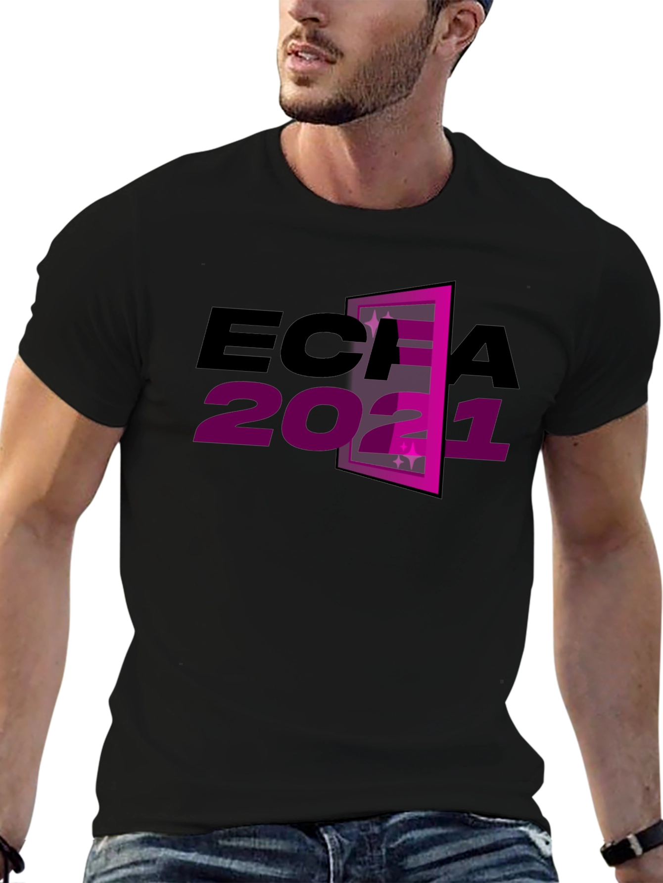 Black ECIA 2021 Graphic Tee view 6