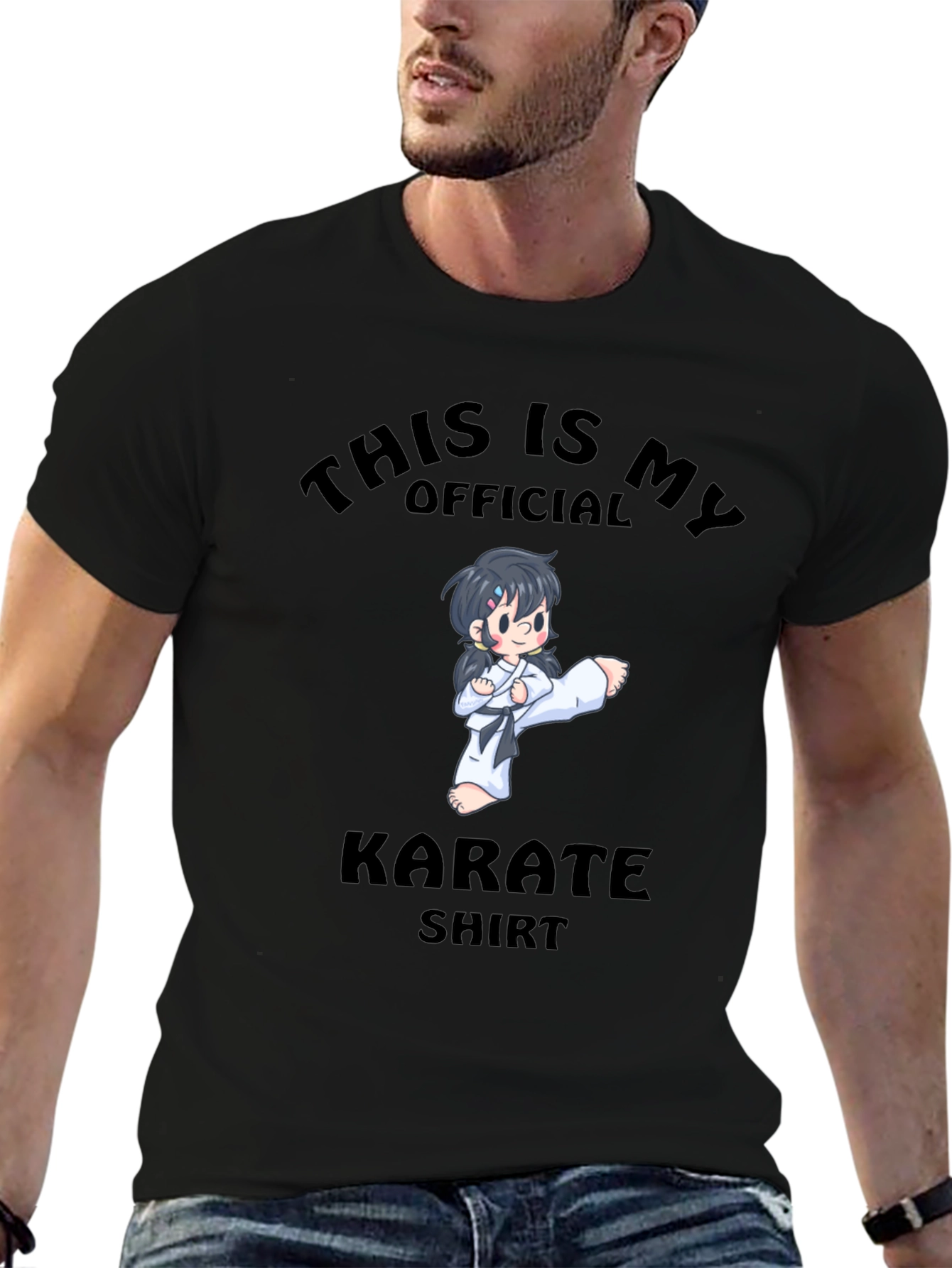 Black Karate Official T-Shirt view 6
